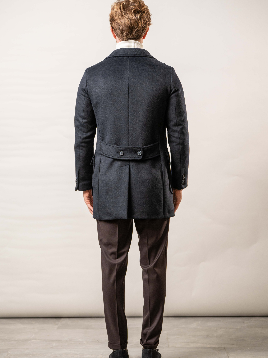 Cappotto doppiopetto misto lana - Karl Mommoo