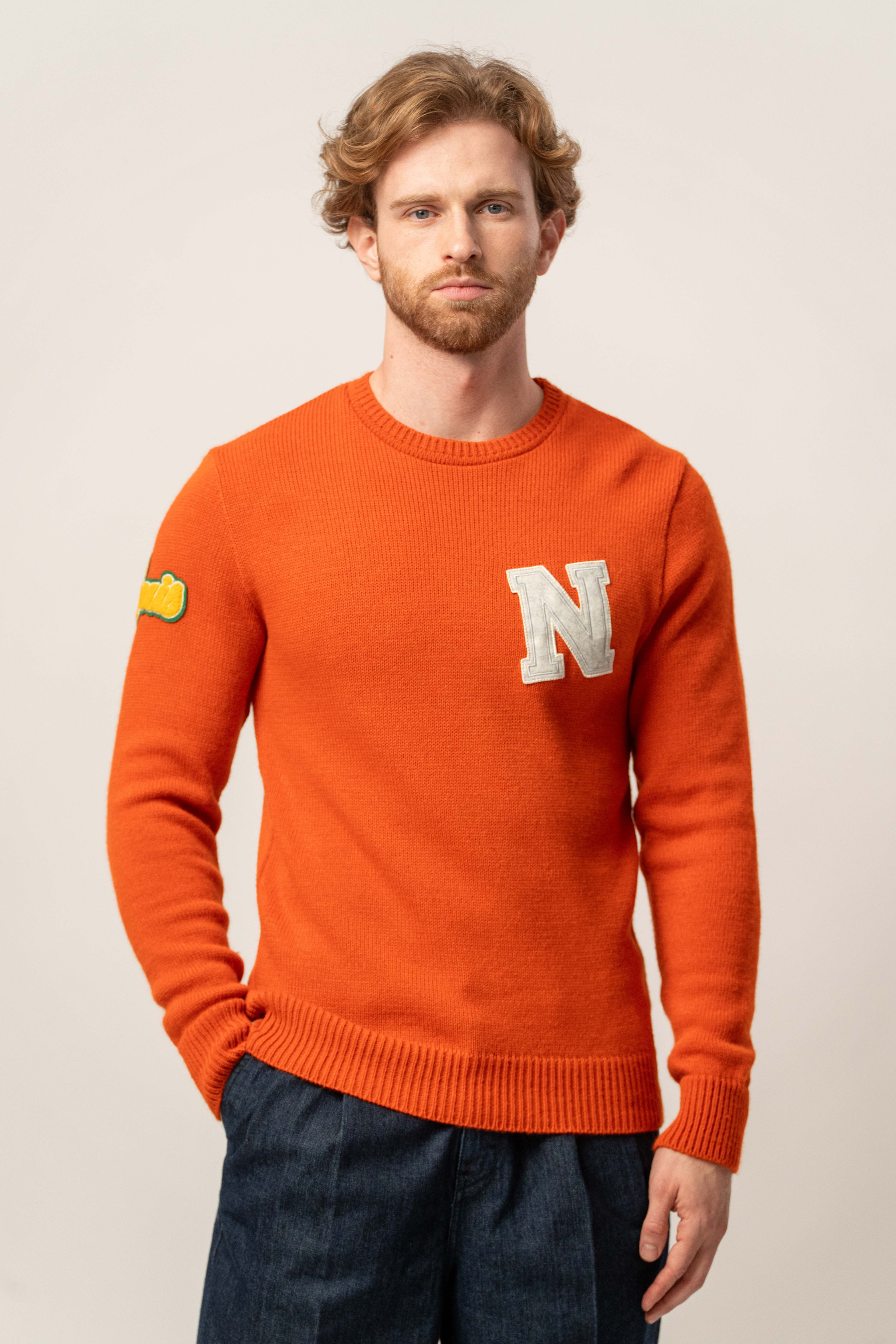 Maglioncino girocollo patch fin.7