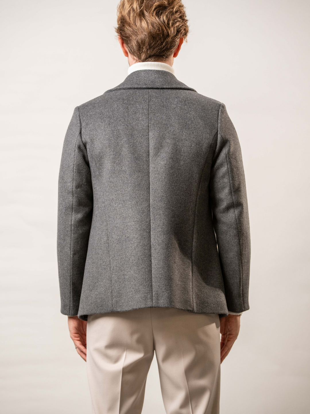 Cappotto picot doppiopetto in misto lana – Karl Mommoo