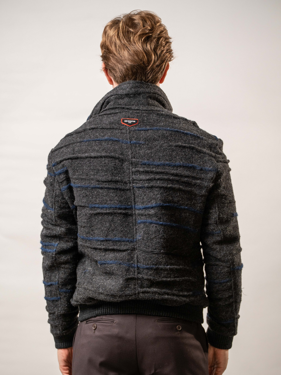 Giubbino effetto vissuto in misto lana – Karl Mommoo