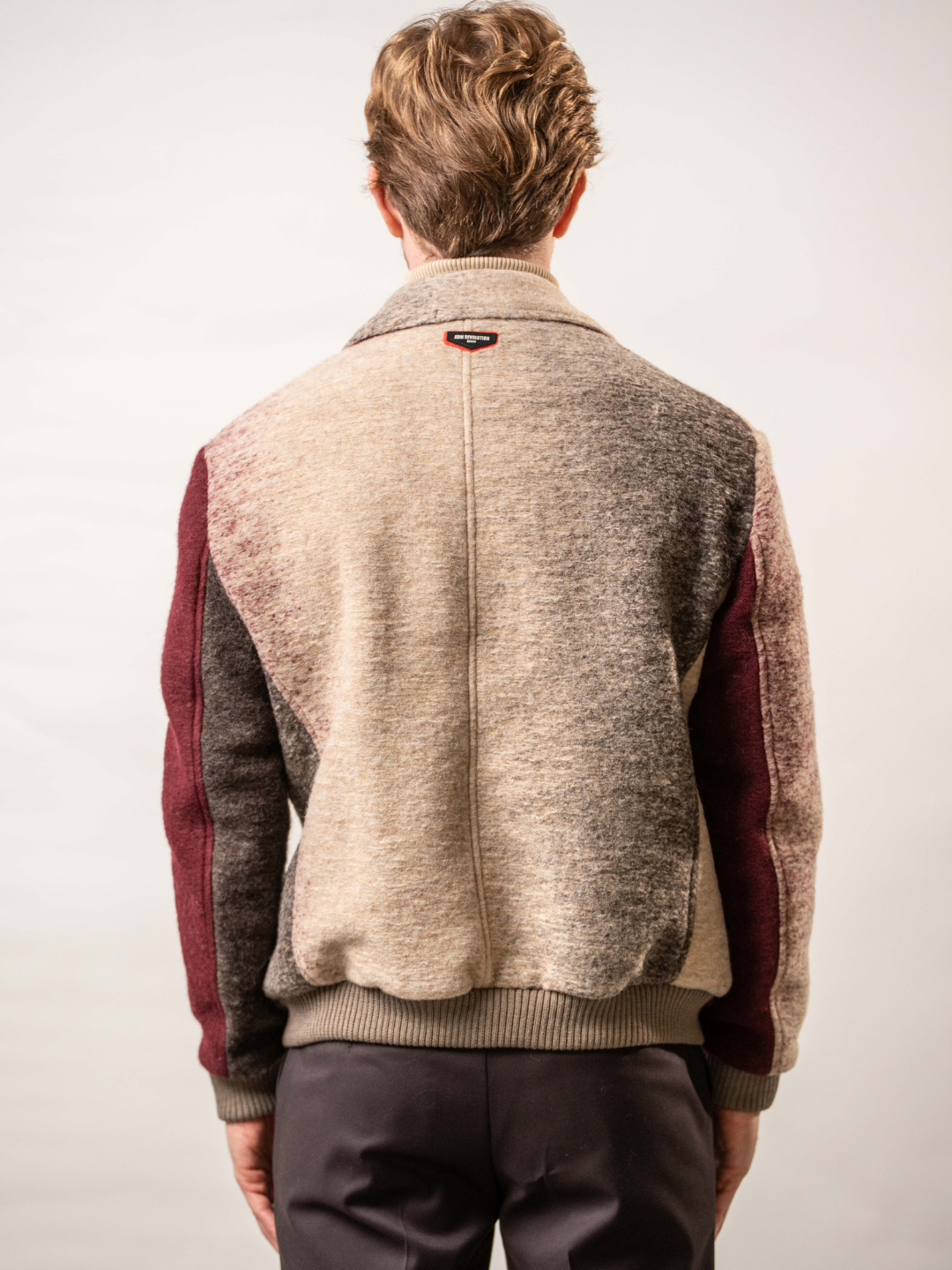 Giubbino bicolore in misto lana – Karl Mommoo