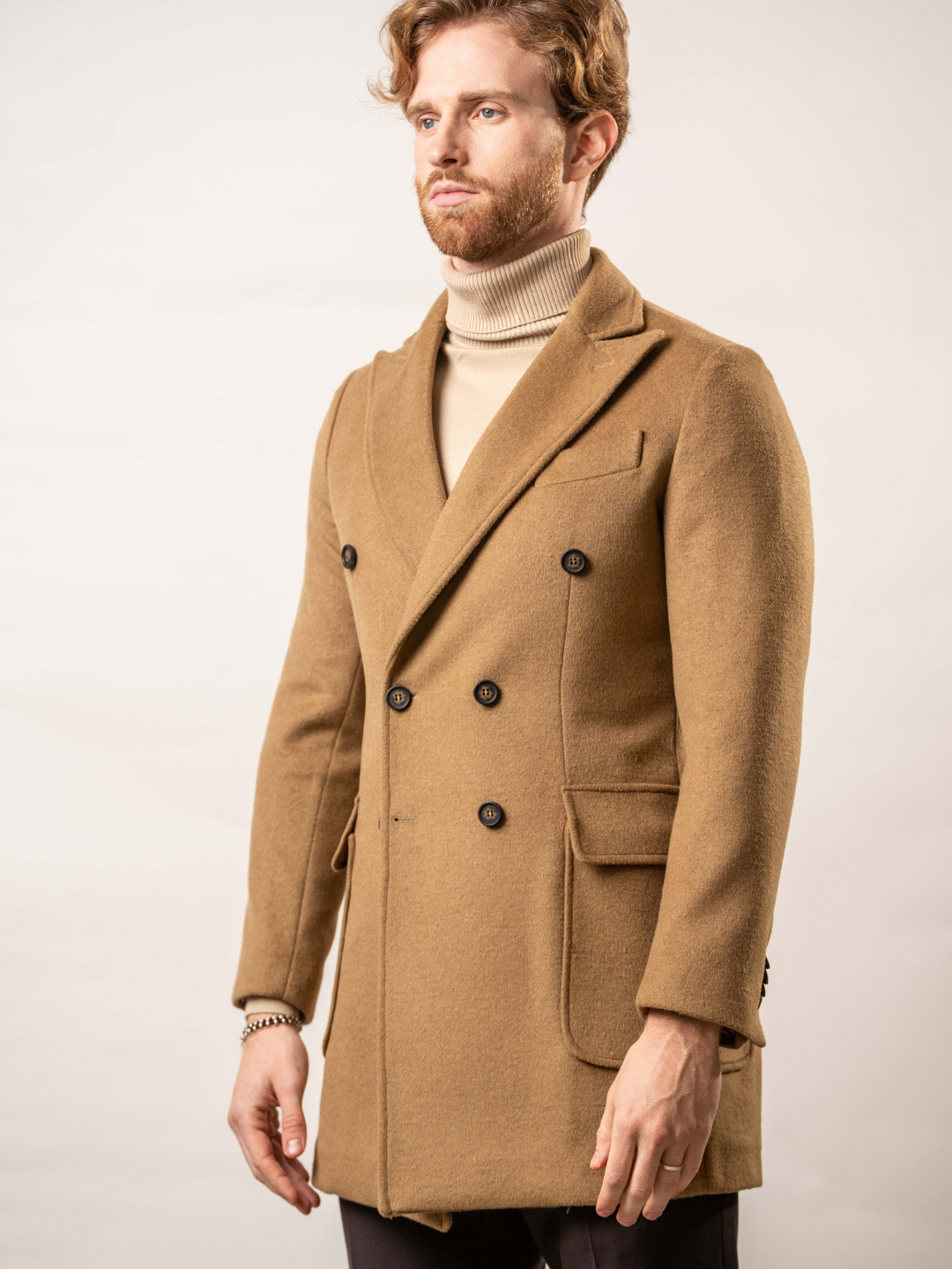 Cappotto doppiopetto in misto lana – Karl Mommoo