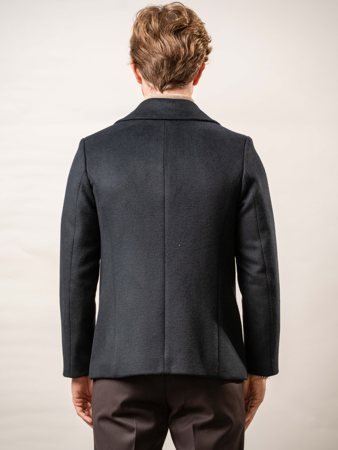 Cappotto picot doppiopetto in misto lana – Karl Mommoo