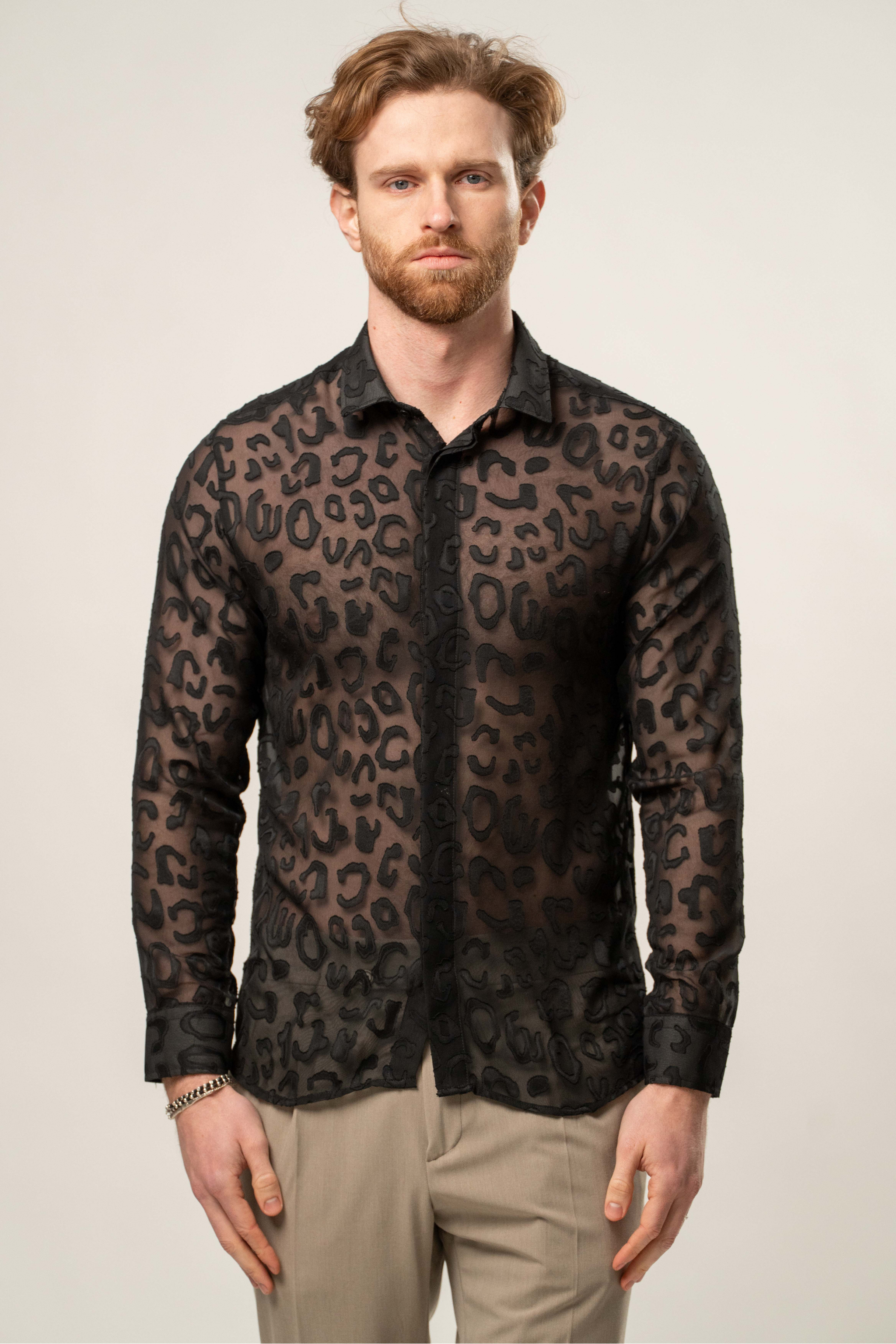 Camicia con Lavorazione Trasparente