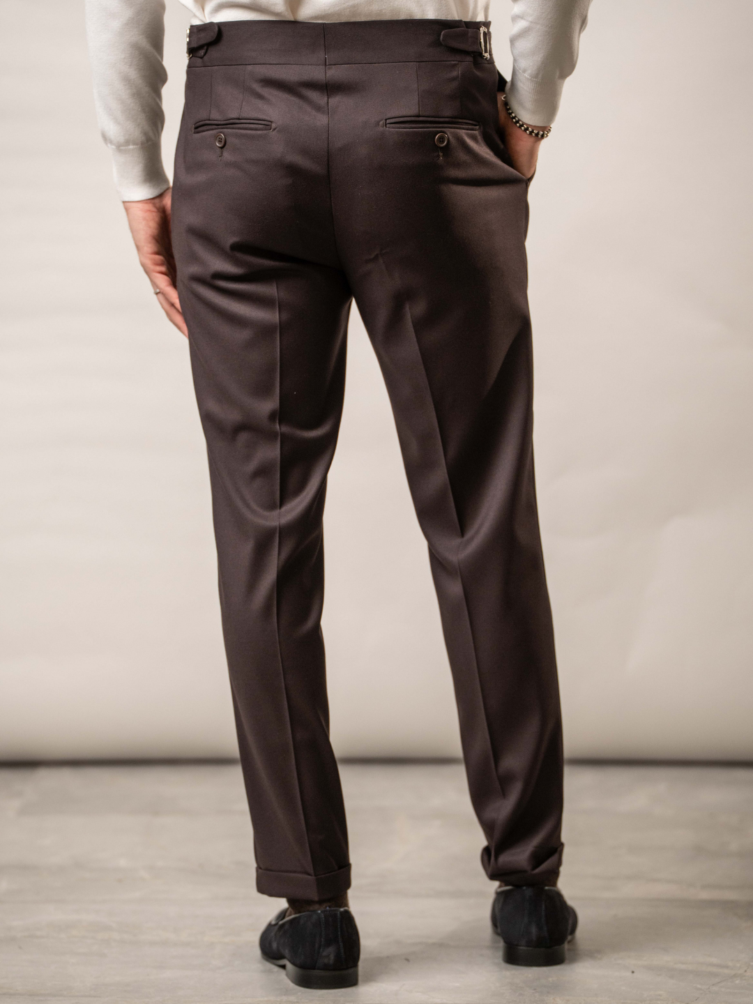 Pantalone sartoriale marrone - Karl Mommoo