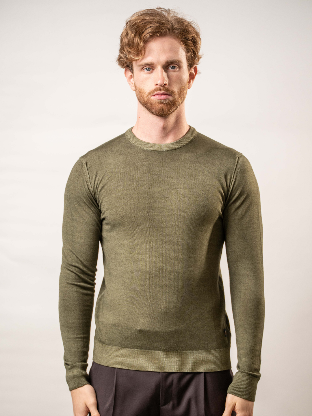 Maglia girocollo in 100% lana merino – Karl Mommoo