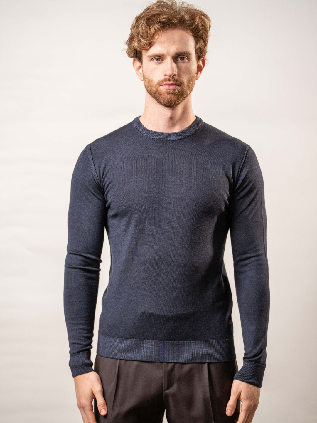 Maglia girocollo in 100% lana merino – Karl Mommoo