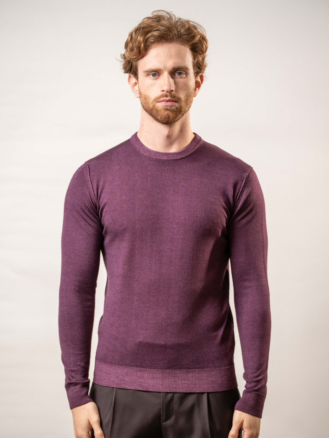 Maglia girocollo in 100% lana merino – Karl Mommoo