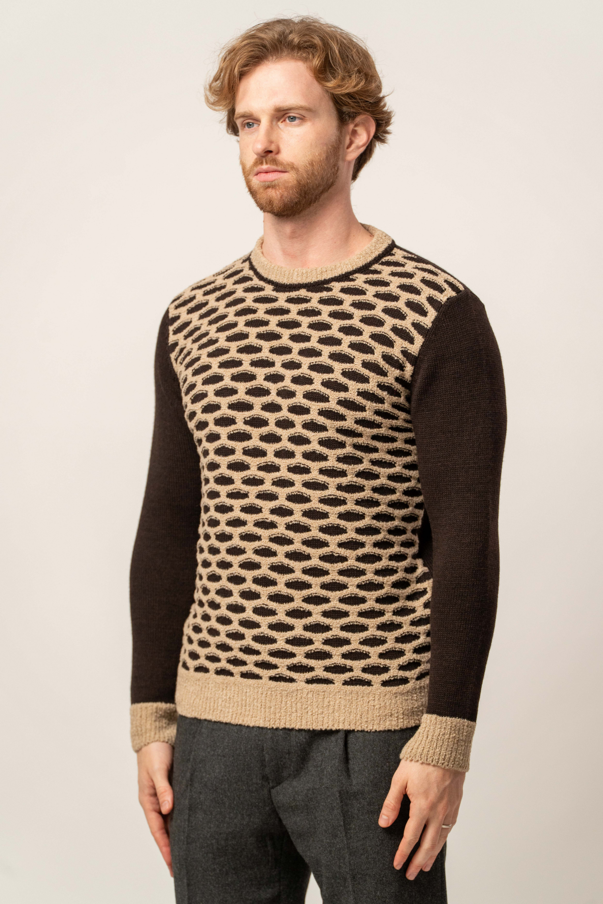 Maglia jacquard in misto lana – Karl Mommoo
