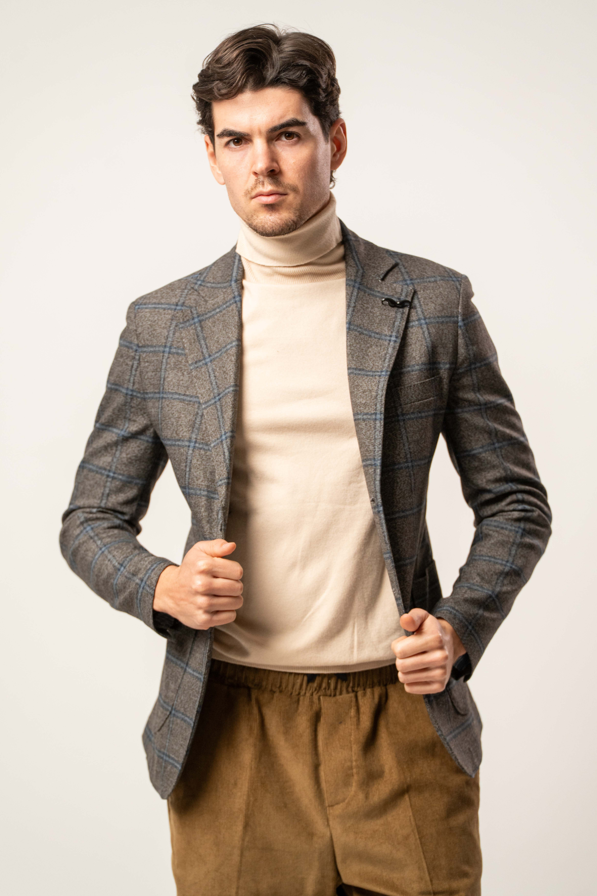 Giacca monopetto fantasia