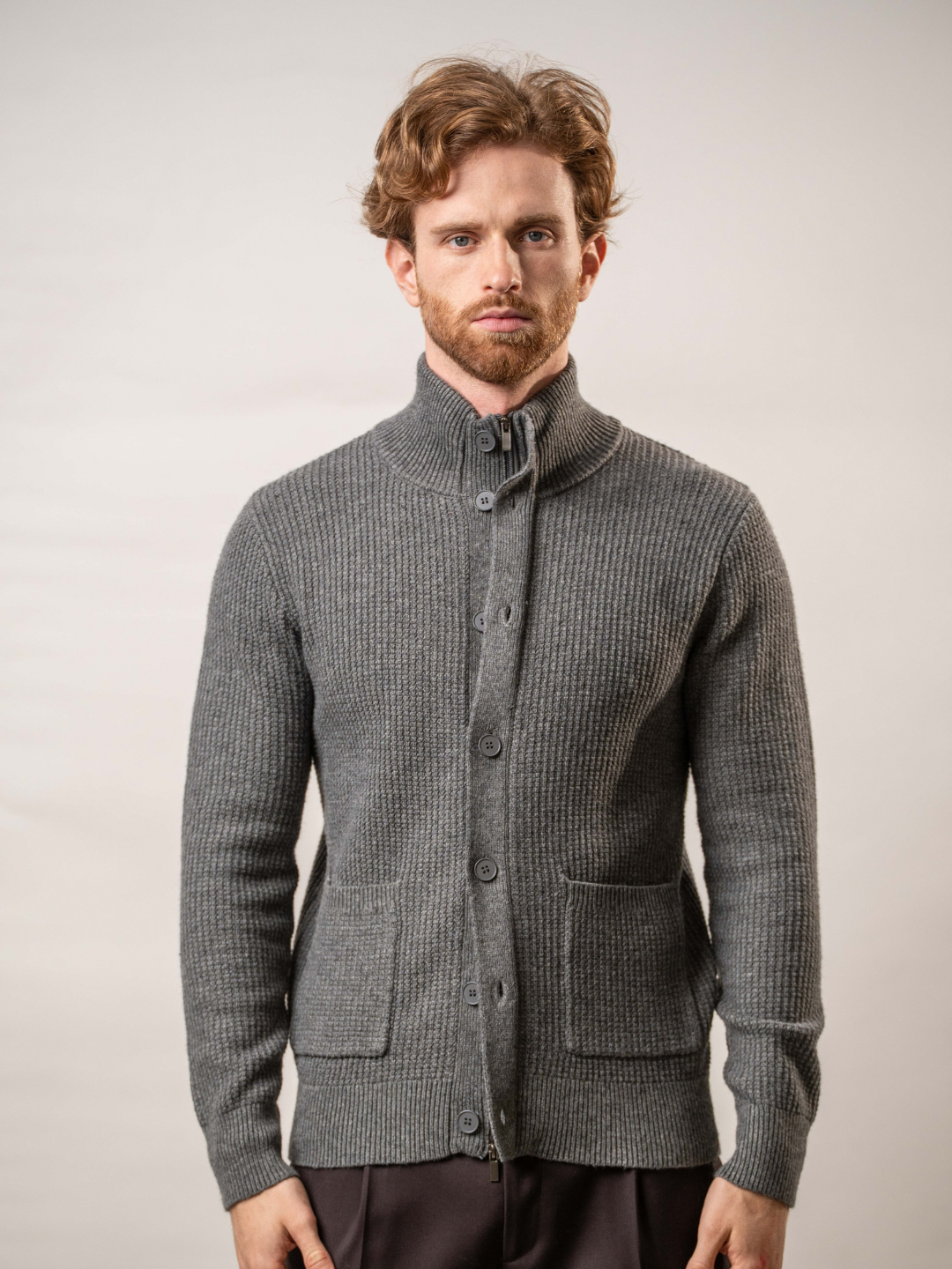 Cardigan misto lana – Karl Mommoo