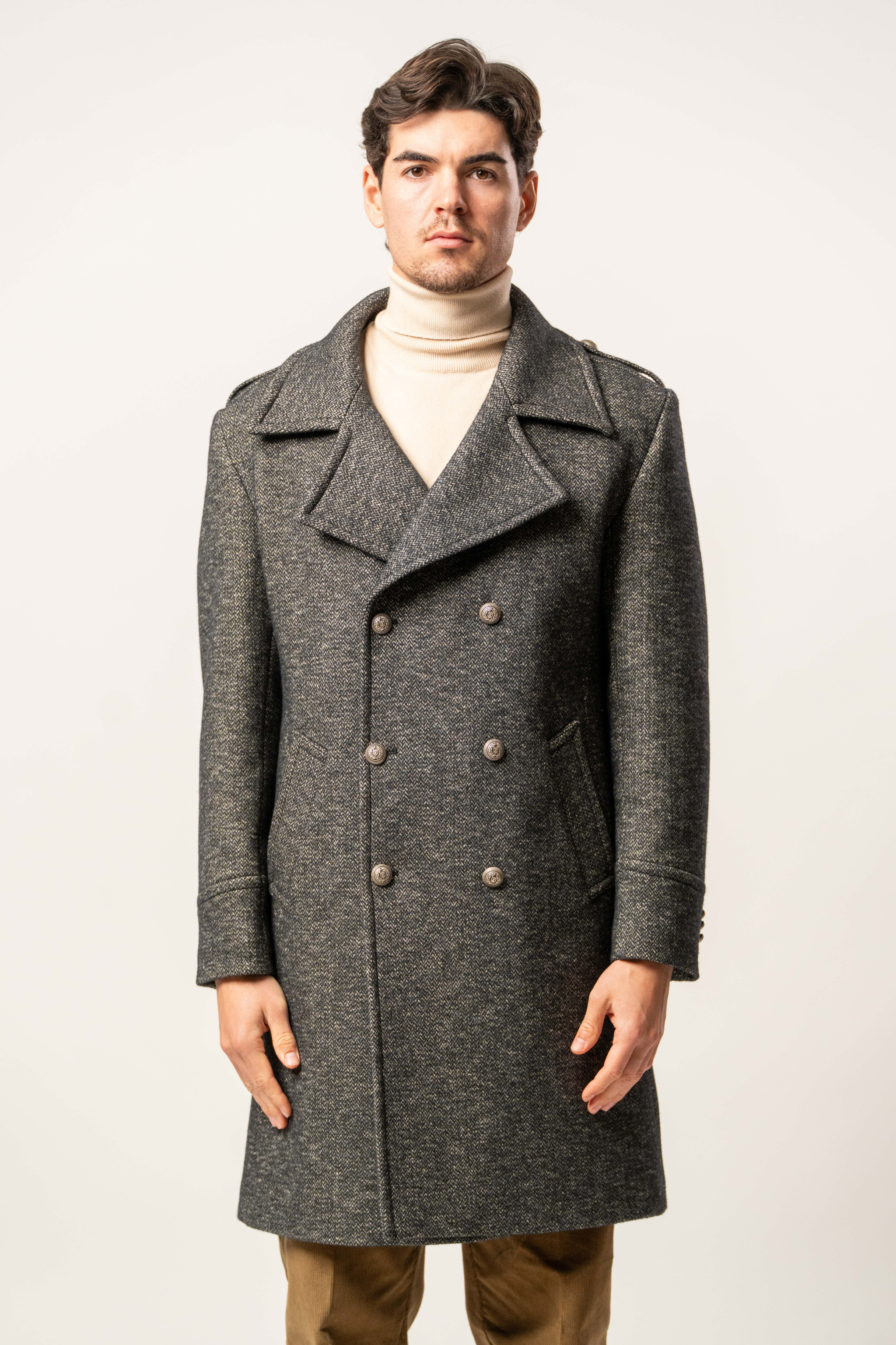 Cappotto Misto Lana Doppiopetto