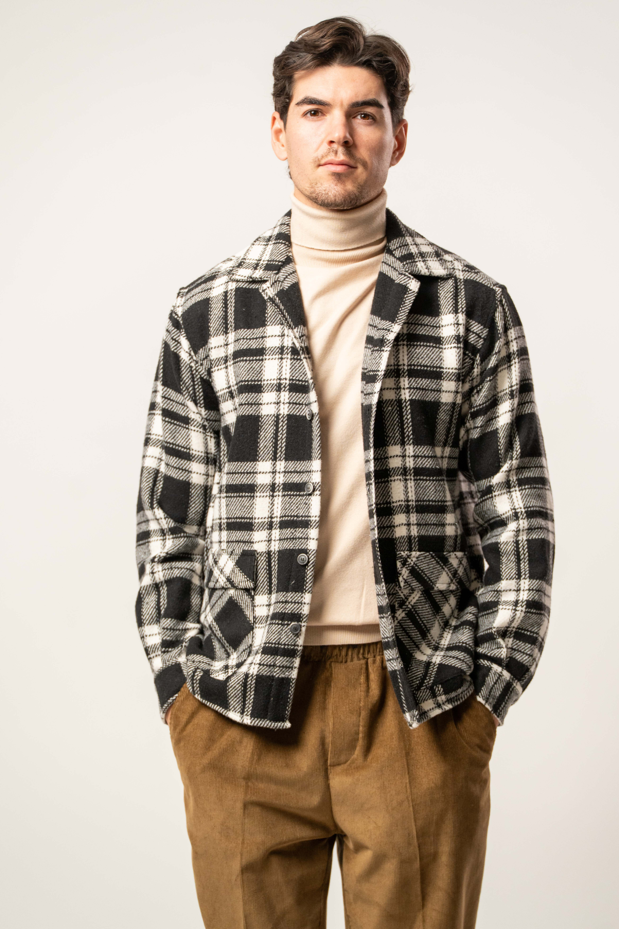 Camicia overshirt a quadri