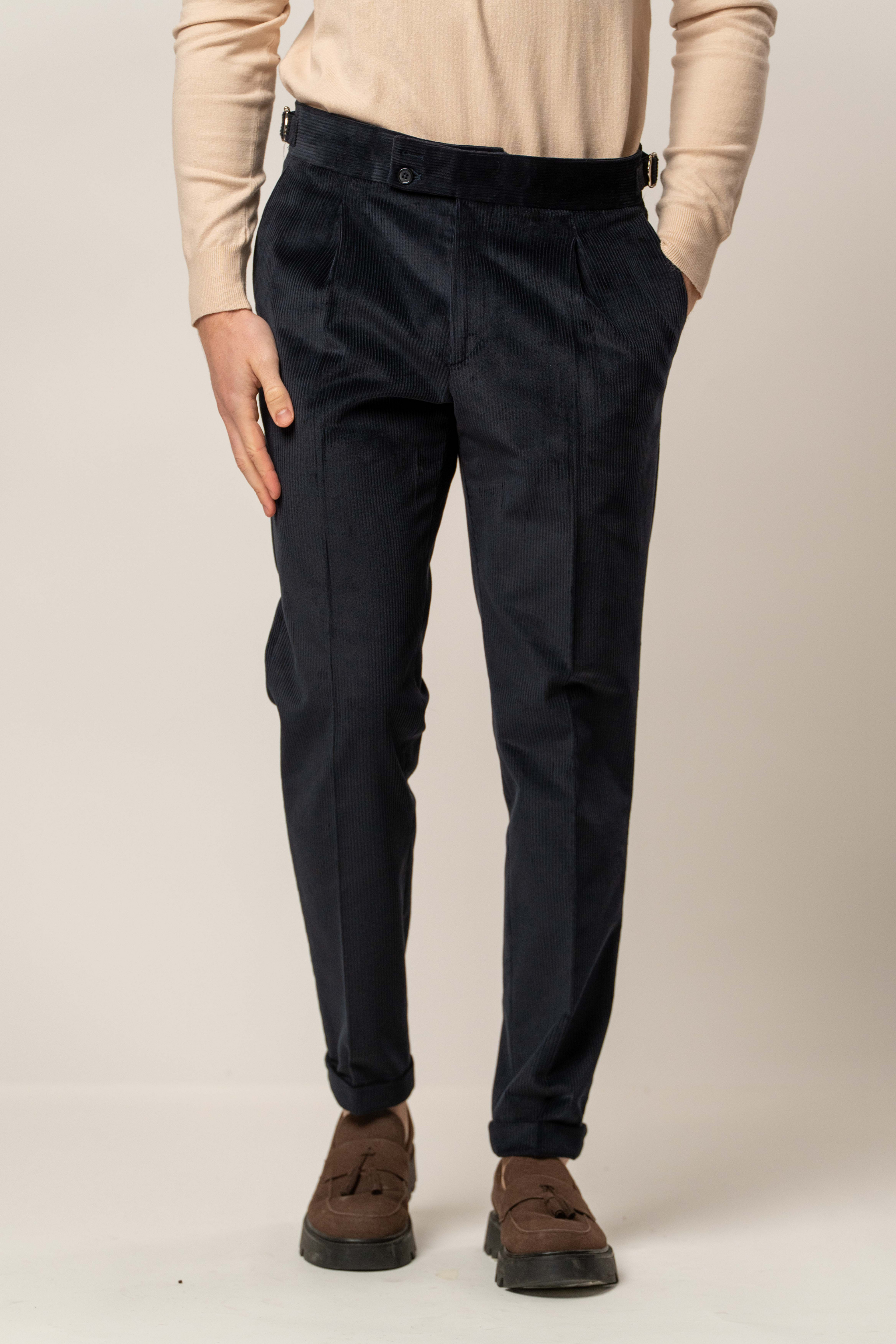 Pantalone in cotone 500 righe – Karl Mommoo