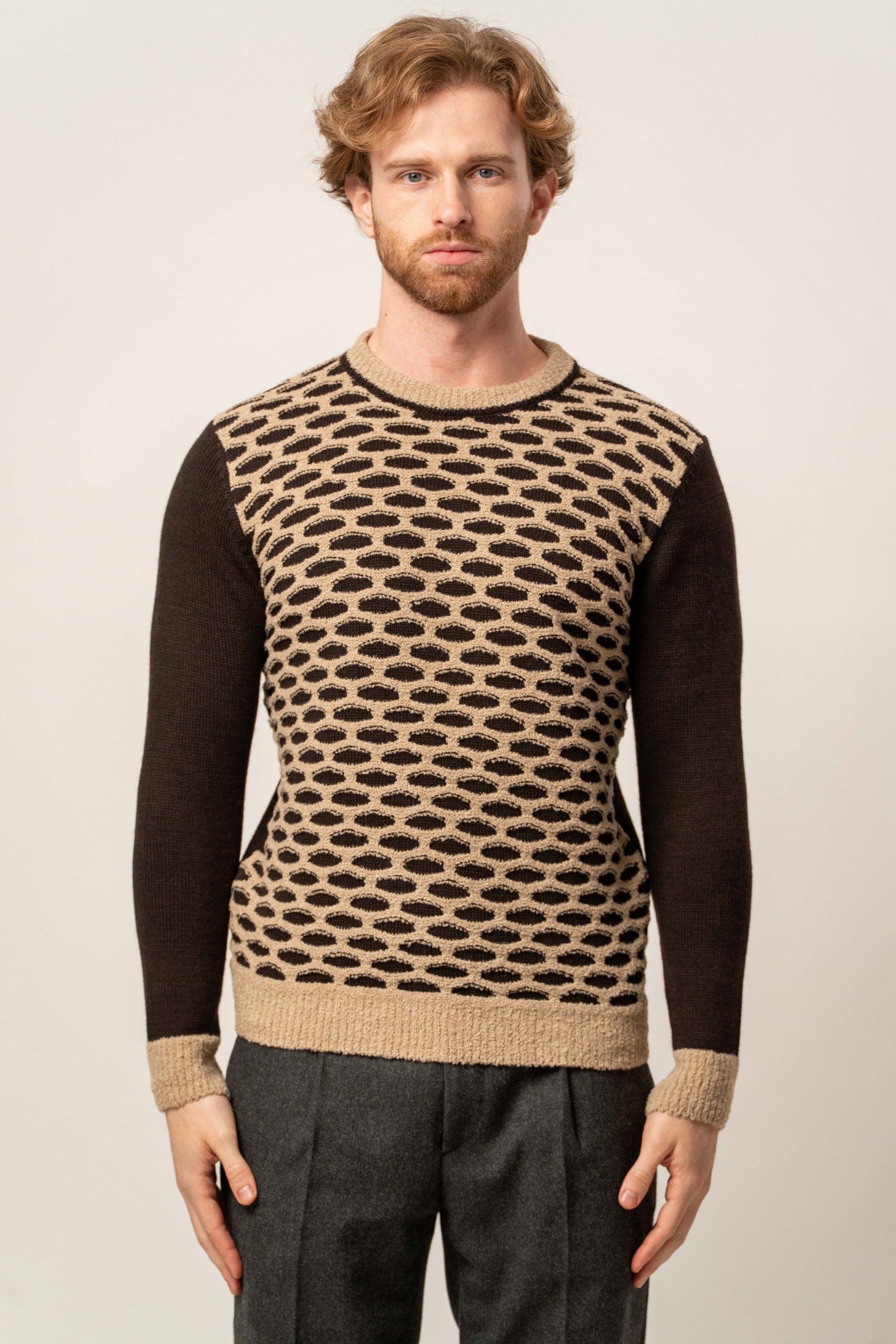 Maglia jacquard in misto lana – Karl Mommoo