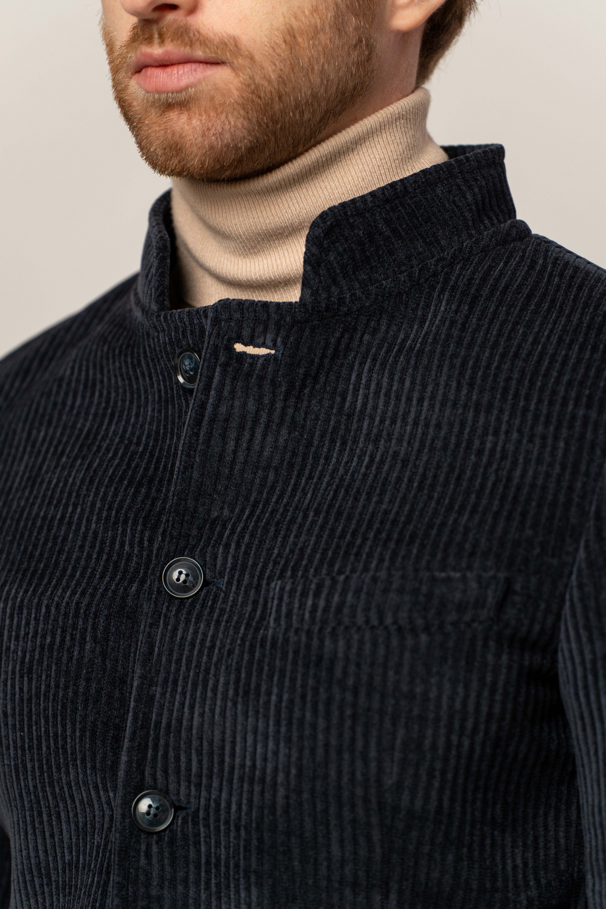 Giacca in velluto collo coreano – Karl Mommoo