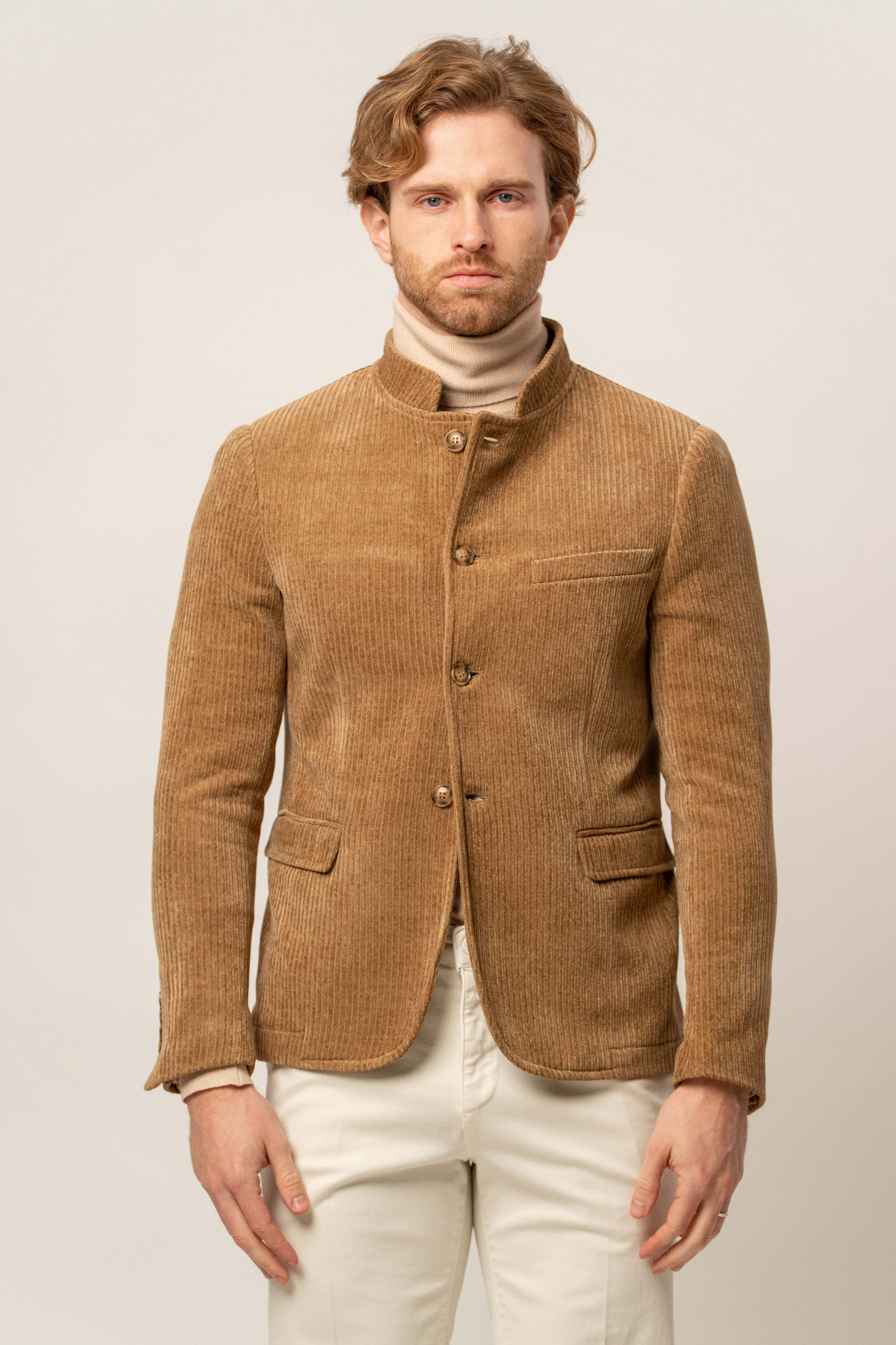 Giacca in velluto collo coreano – Karl Mommoo