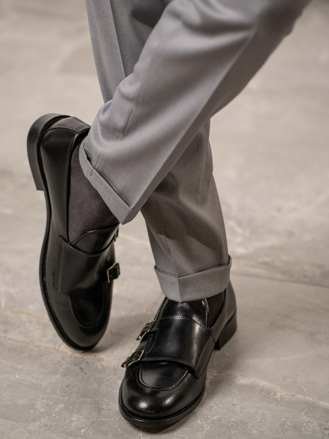 Doppia fibbia in vera pelle – Karl Mommoo