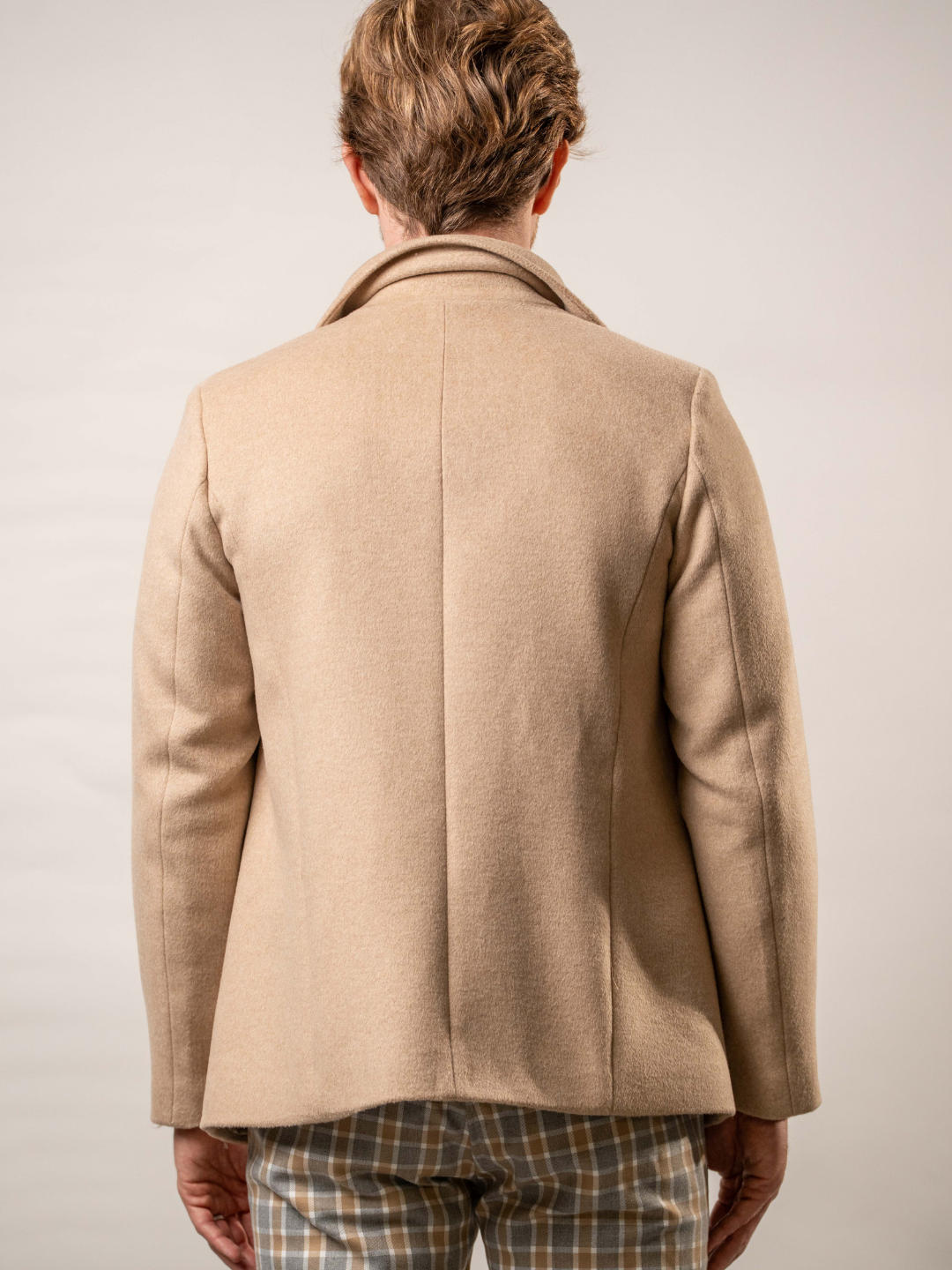 Cappotto picot doppiopetto in misto lana – Karl Mommoo