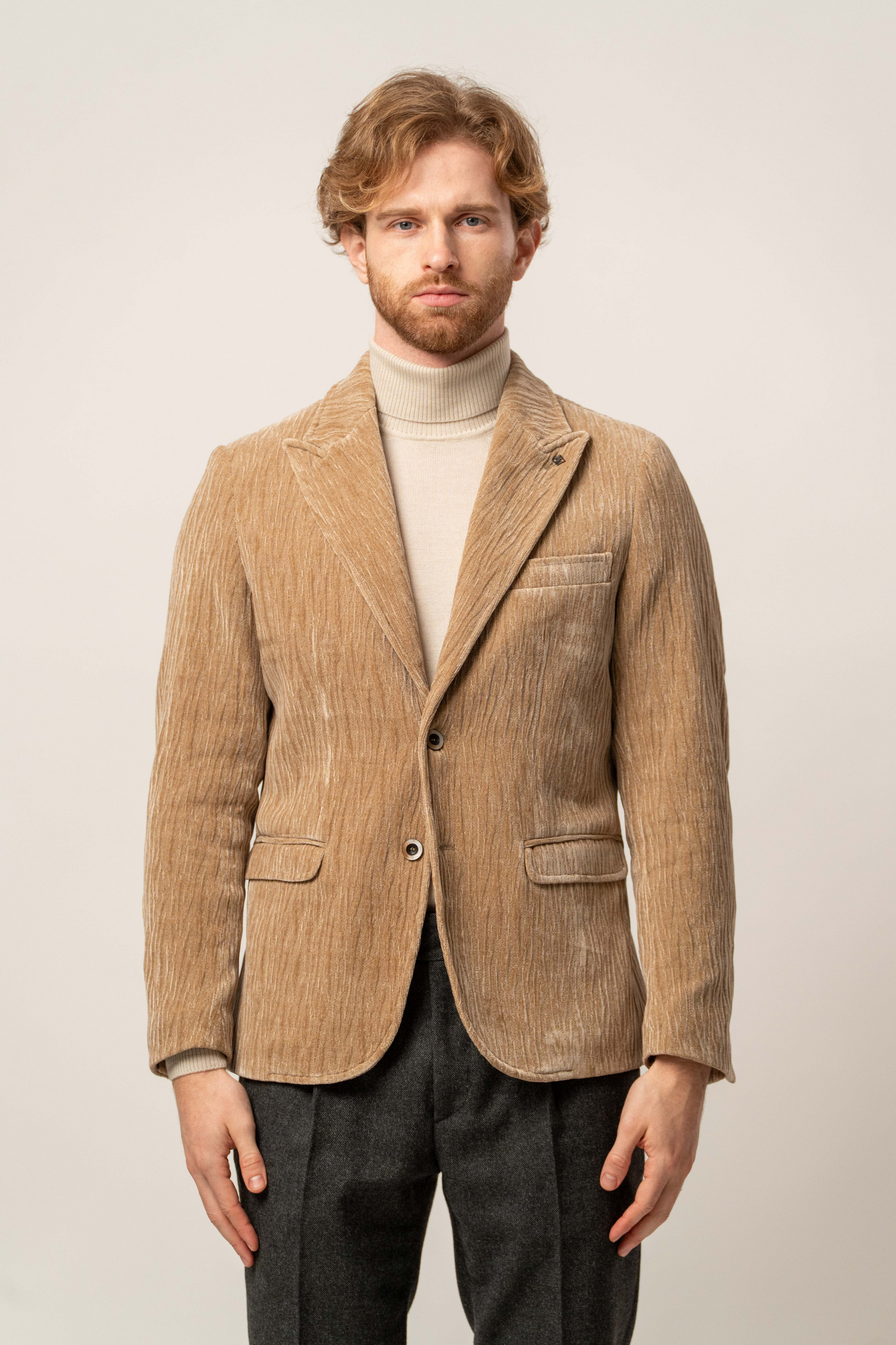 Giacca in velluto effetto corteccia – Karl Mommoo