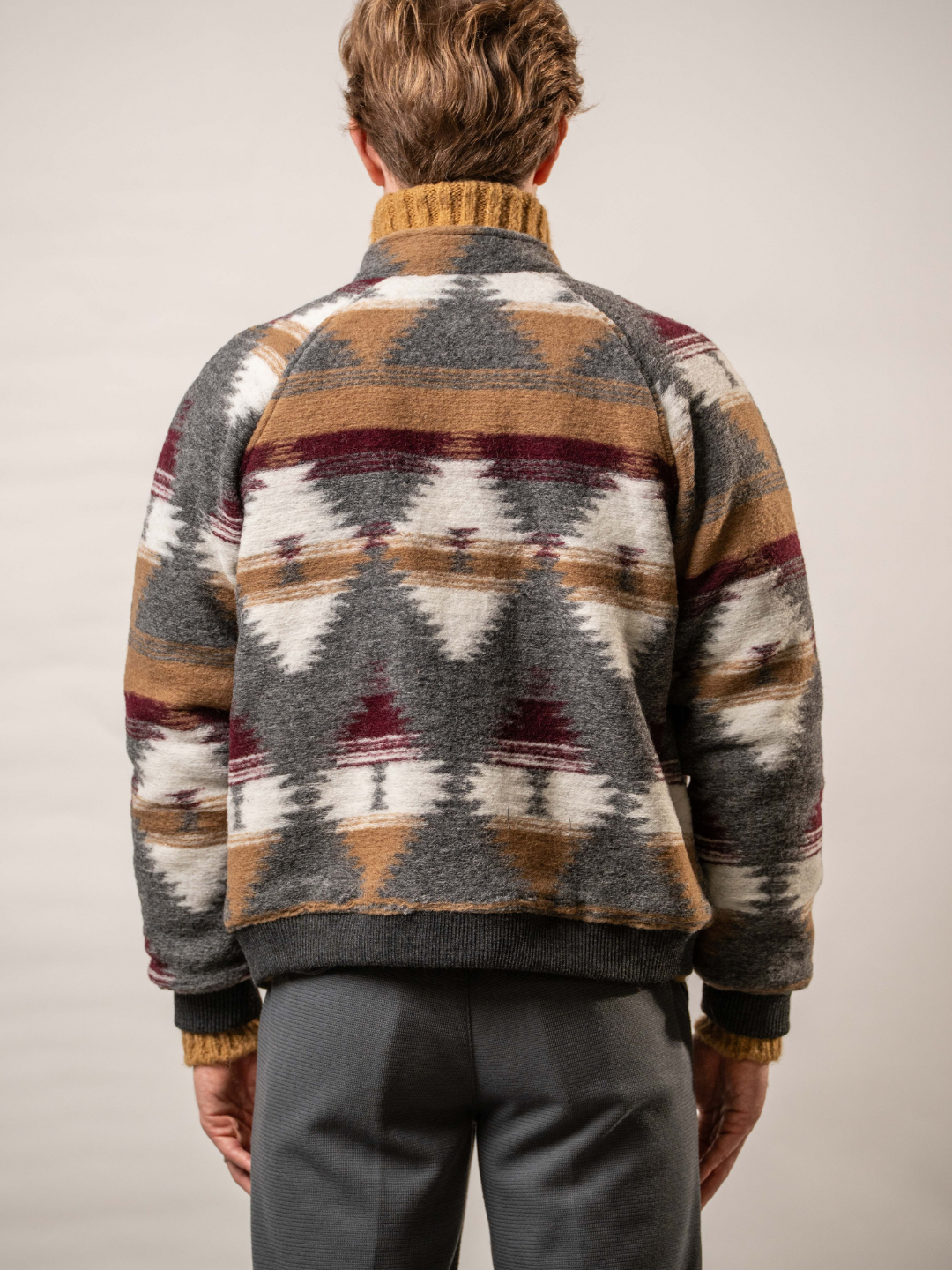 Giubbino fantasia in misto lana – Karl Mommoo