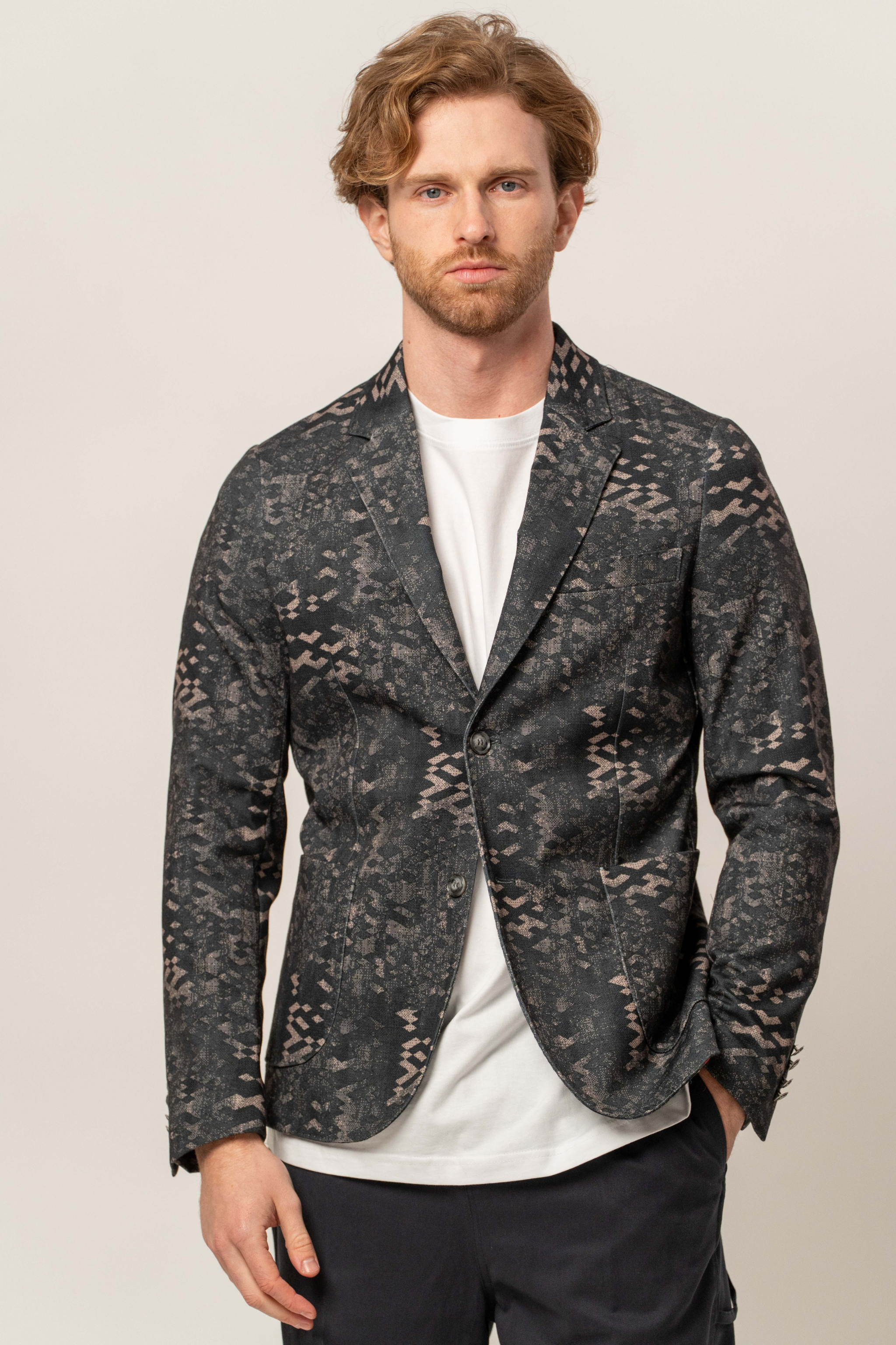 Giacca punto Milano fantasia – Karl Mommoo