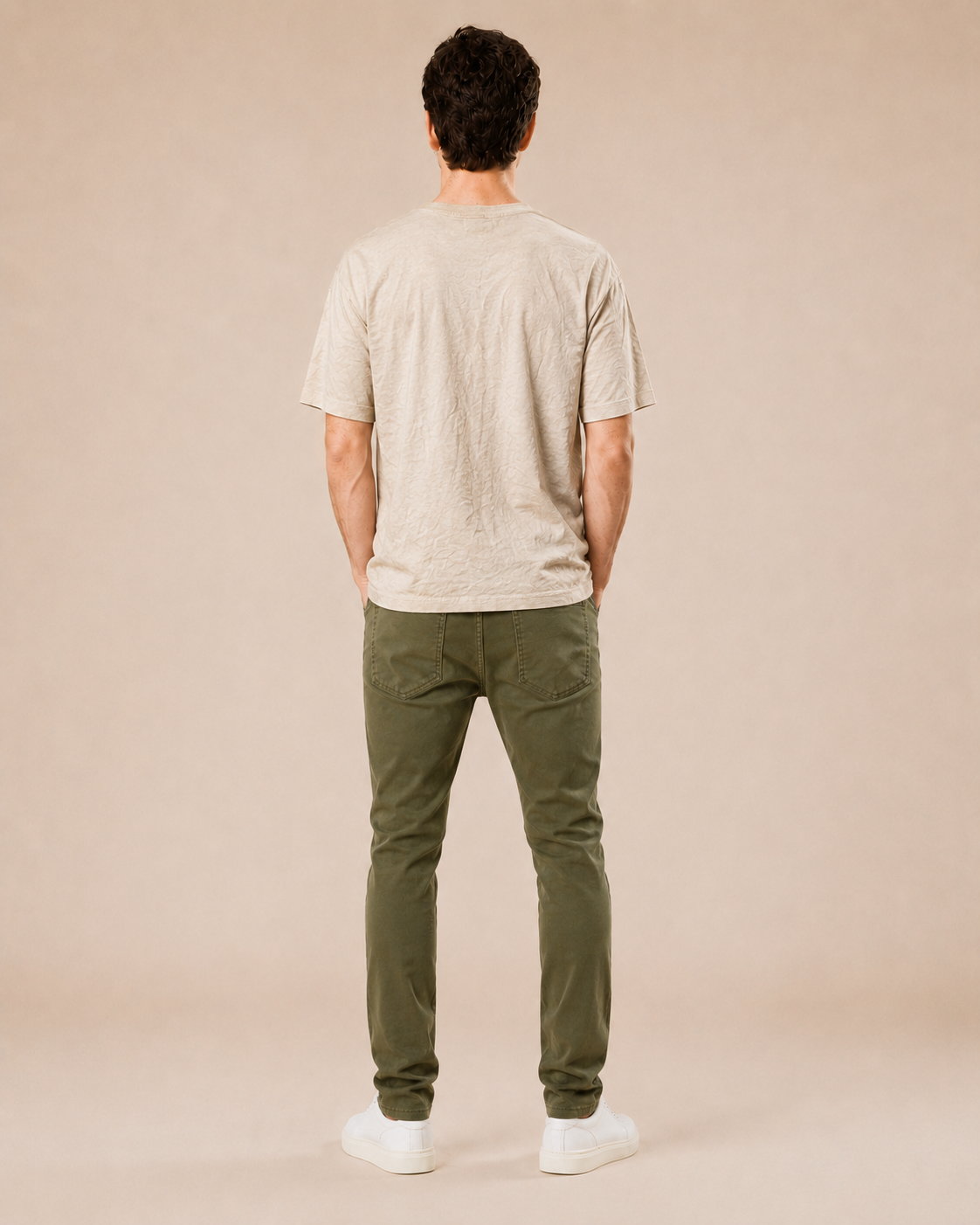Tee vintage doppia stampa tinta 100% cotone