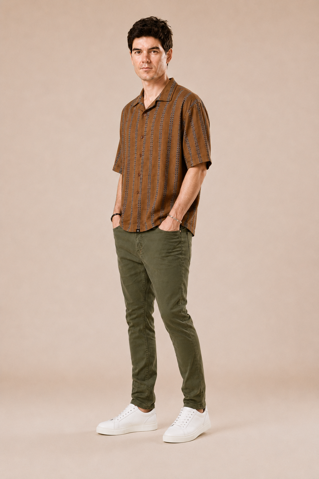 Camicia bowling 100% cotone