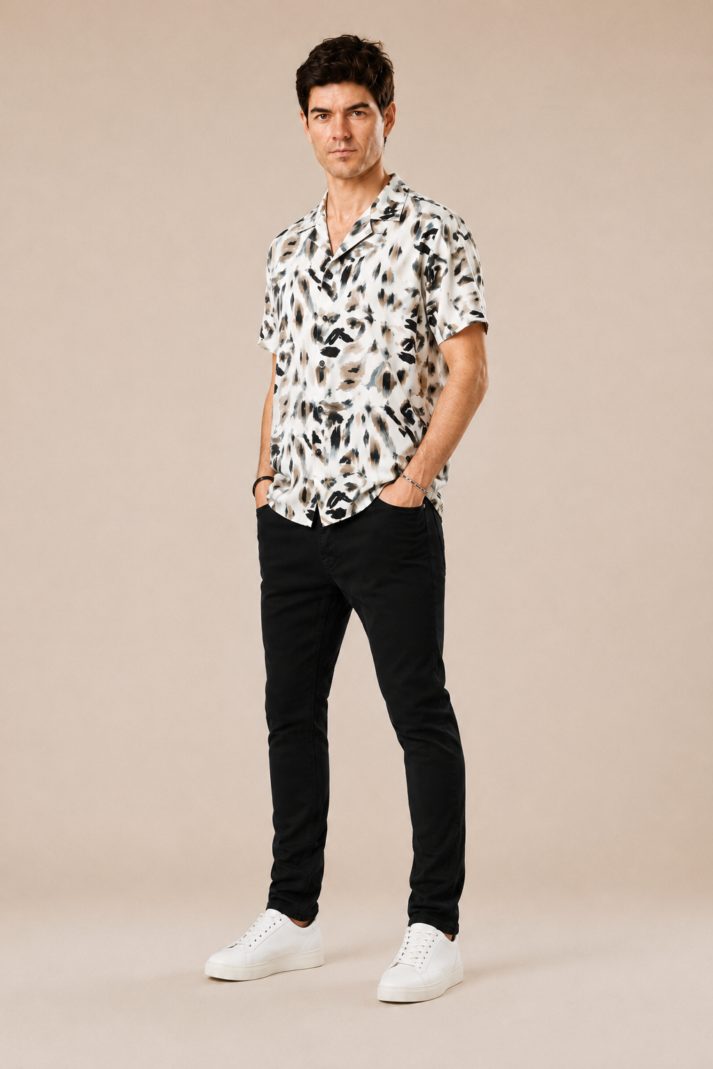 Camicia Bowling 100% viscosa