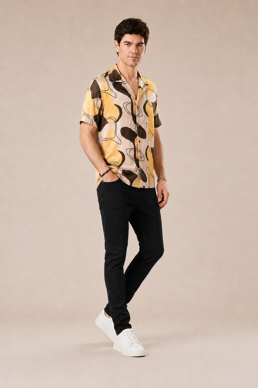 Camicia Bowling 100% viscosa