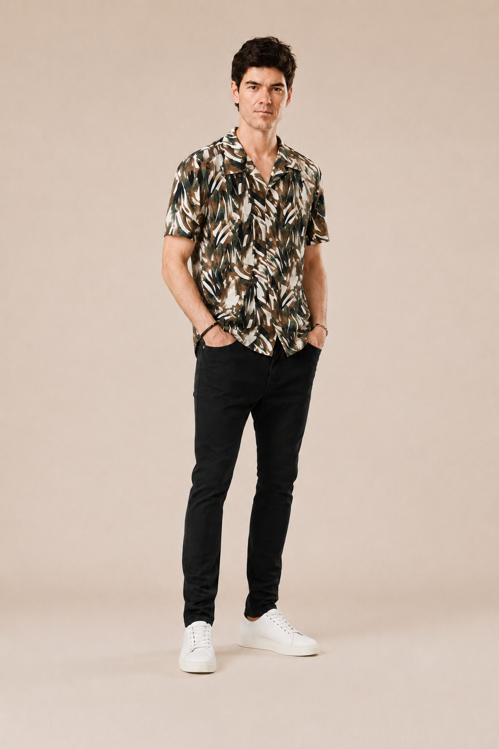 Camicia Bowling 100% viscosa