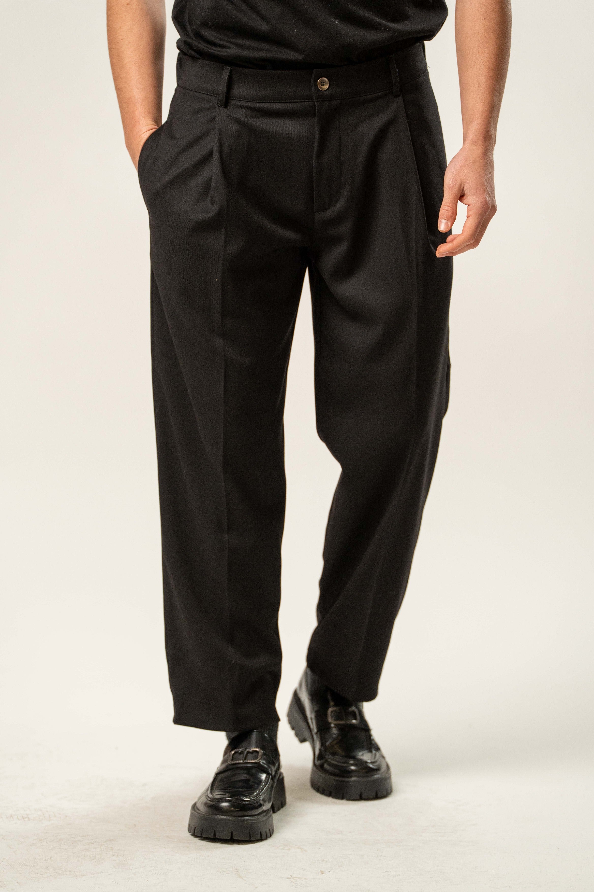 Pantalone uomo sartoriale con pinces