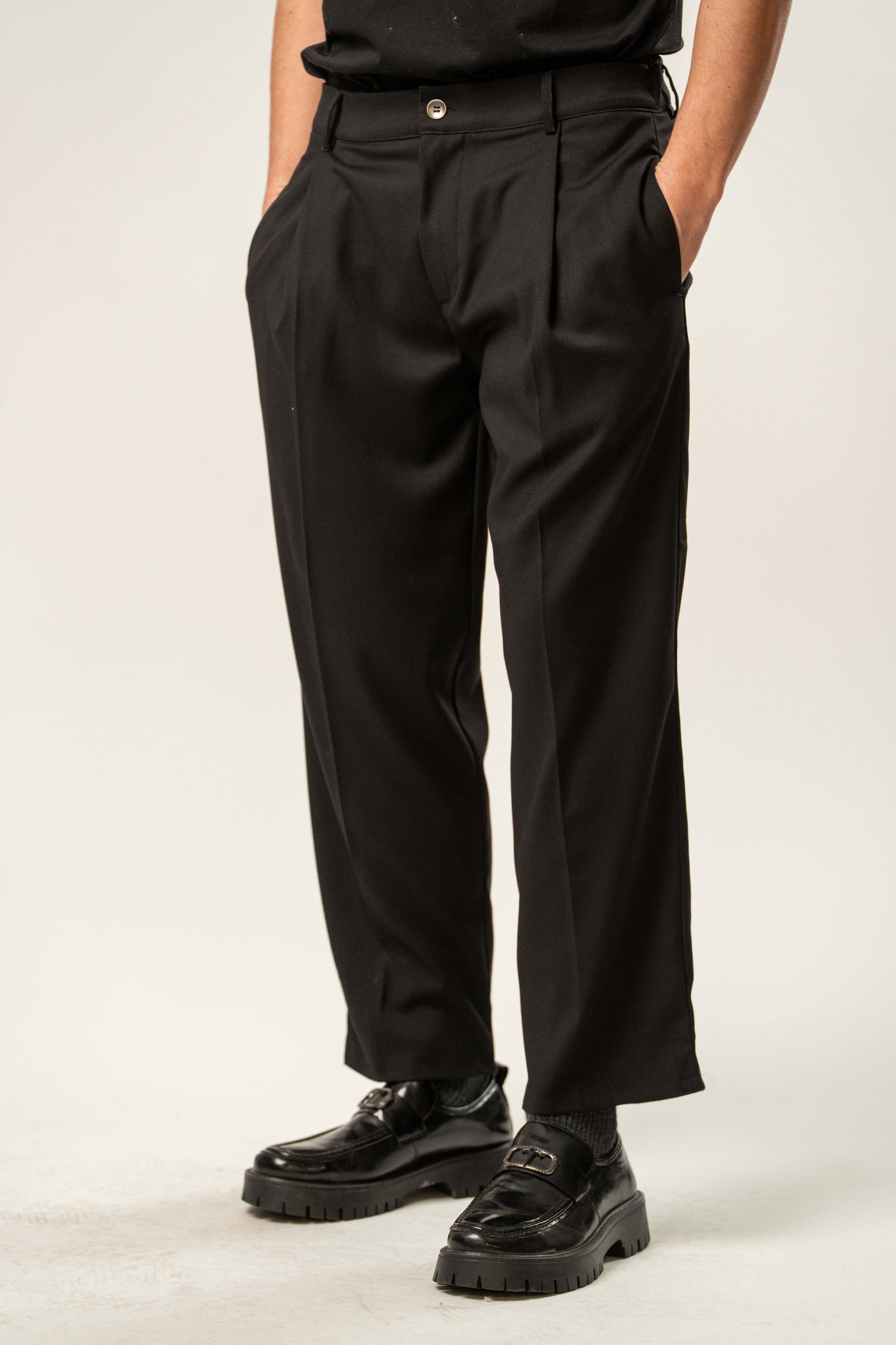Pantalone uomo sartoriale con pinces