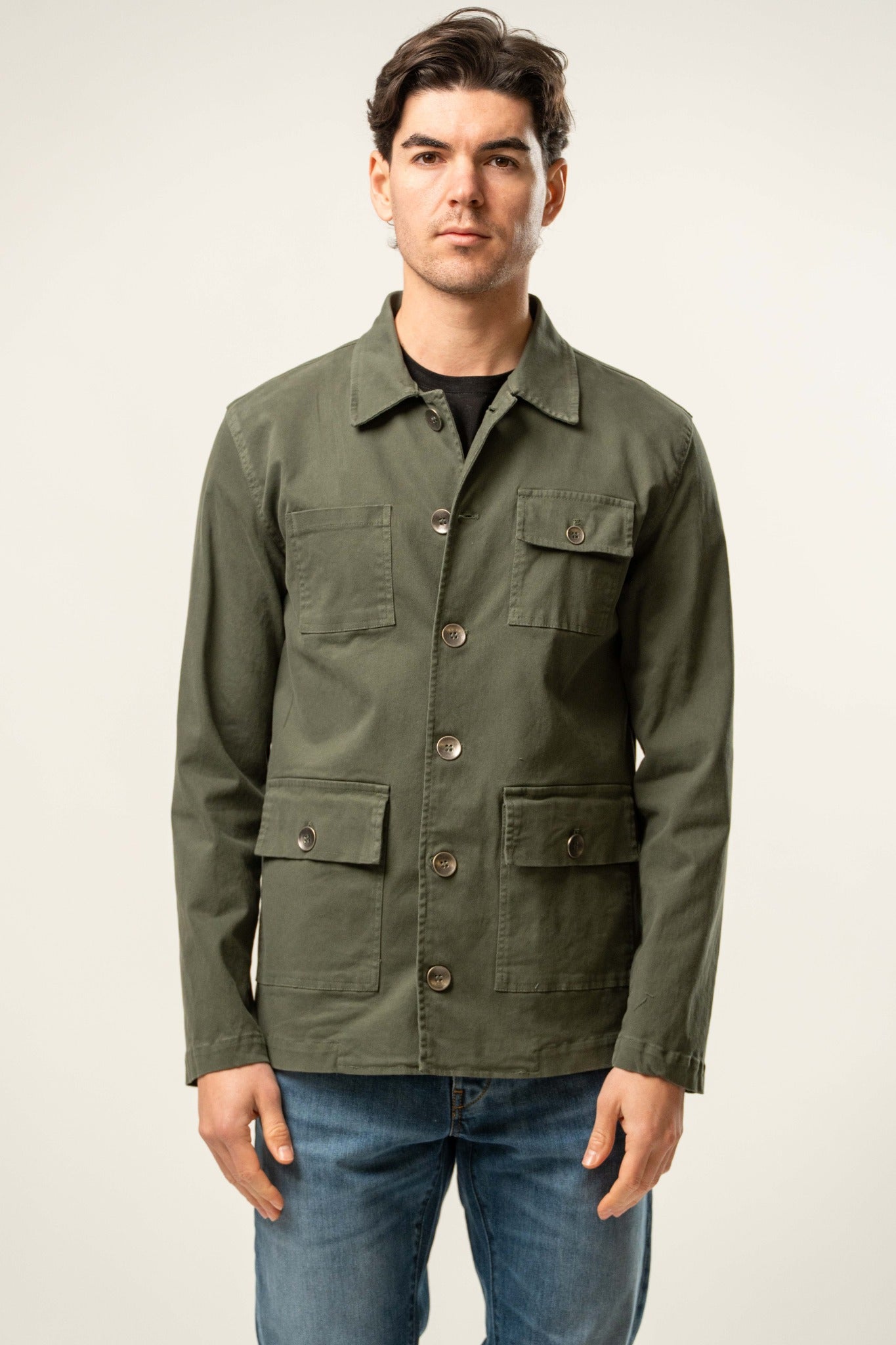 Giacca uomo verde militare