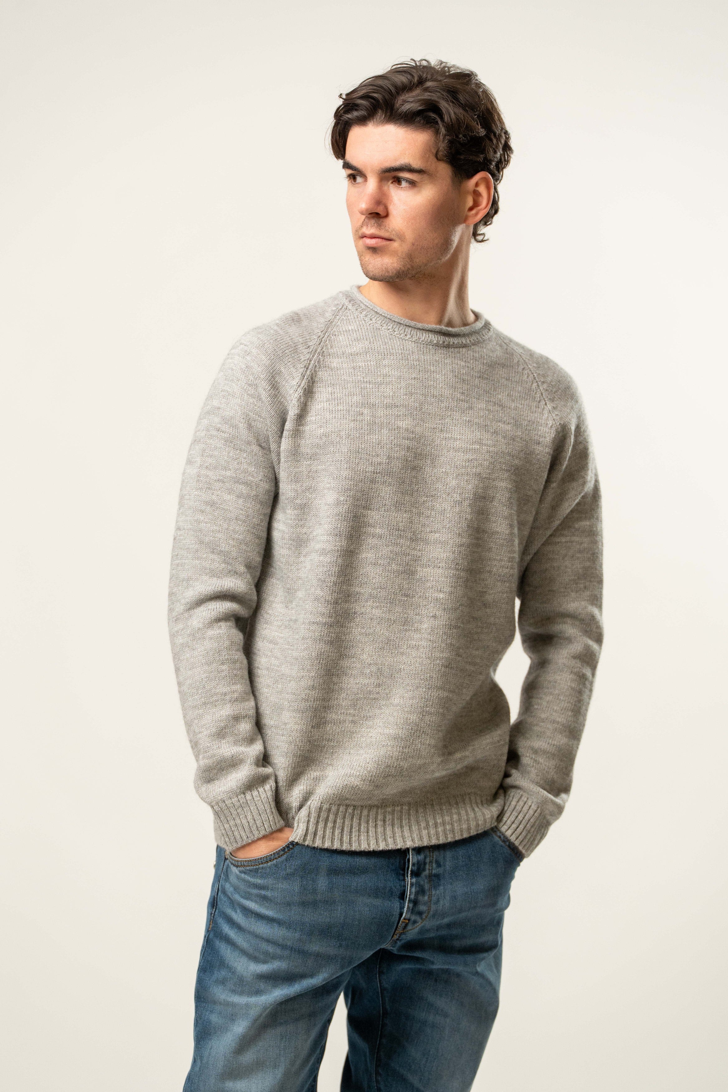 Maglia uomo girocollo in maglia fine