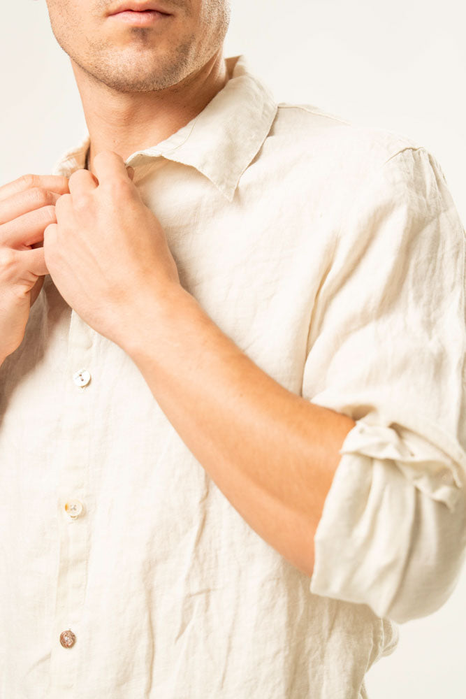 Camicia manica lunga 100% Lino