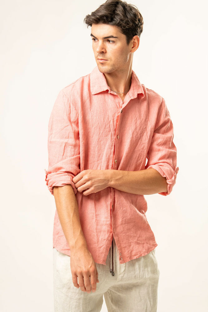 Camicia manica lunga 100% Lino