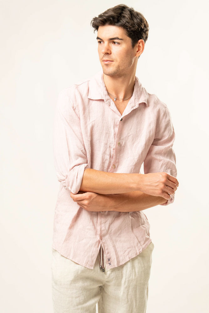 Camicia manica lunga 100% Lino