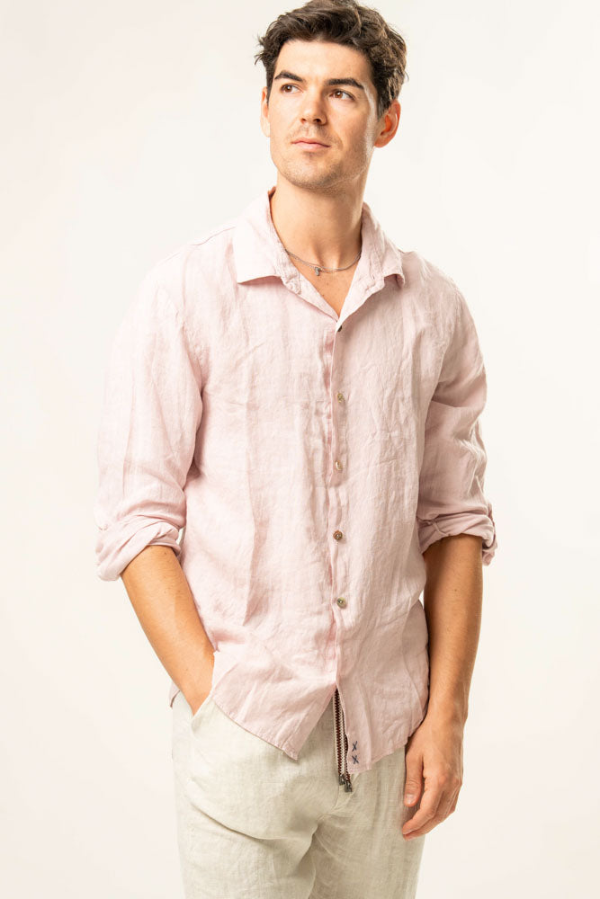 Camicia manica lunga 100% Lino