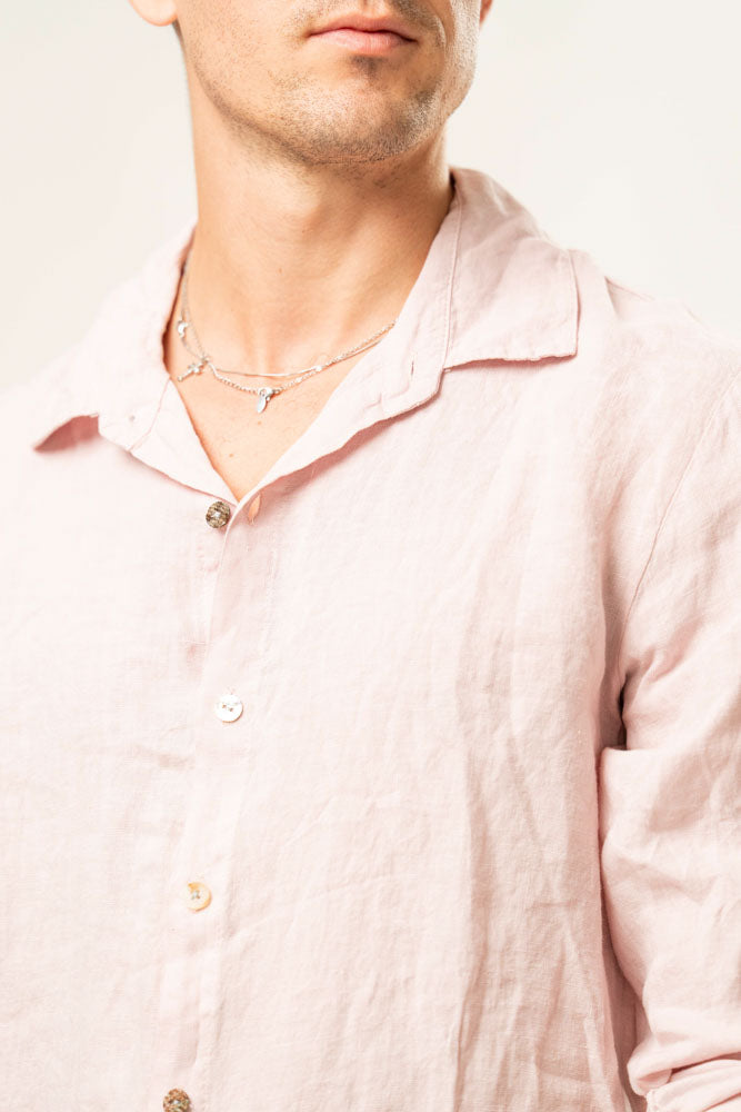 Camicia manica lunga 100% Lino