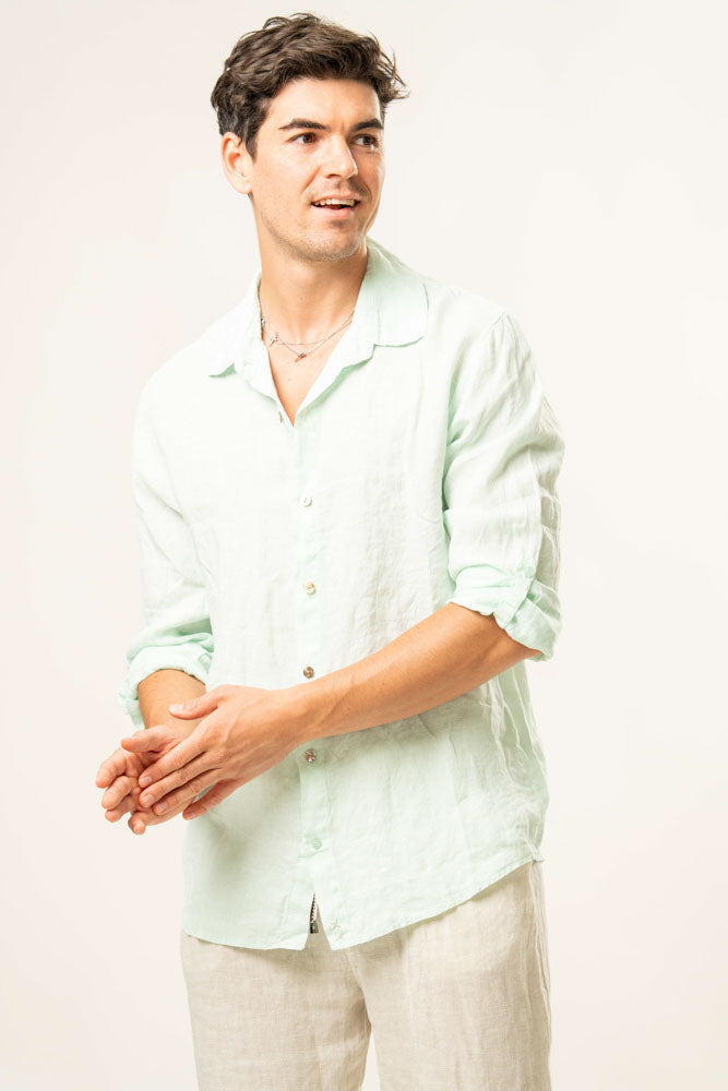 Camicia manica lunga 100% Lino