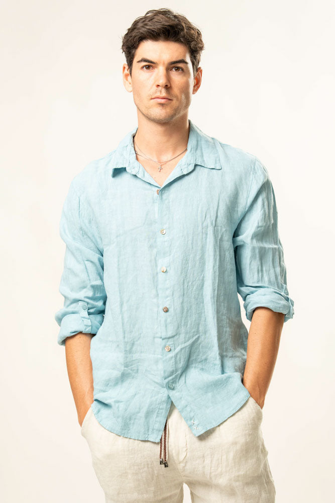 Camicia manica lunga 100% Lino