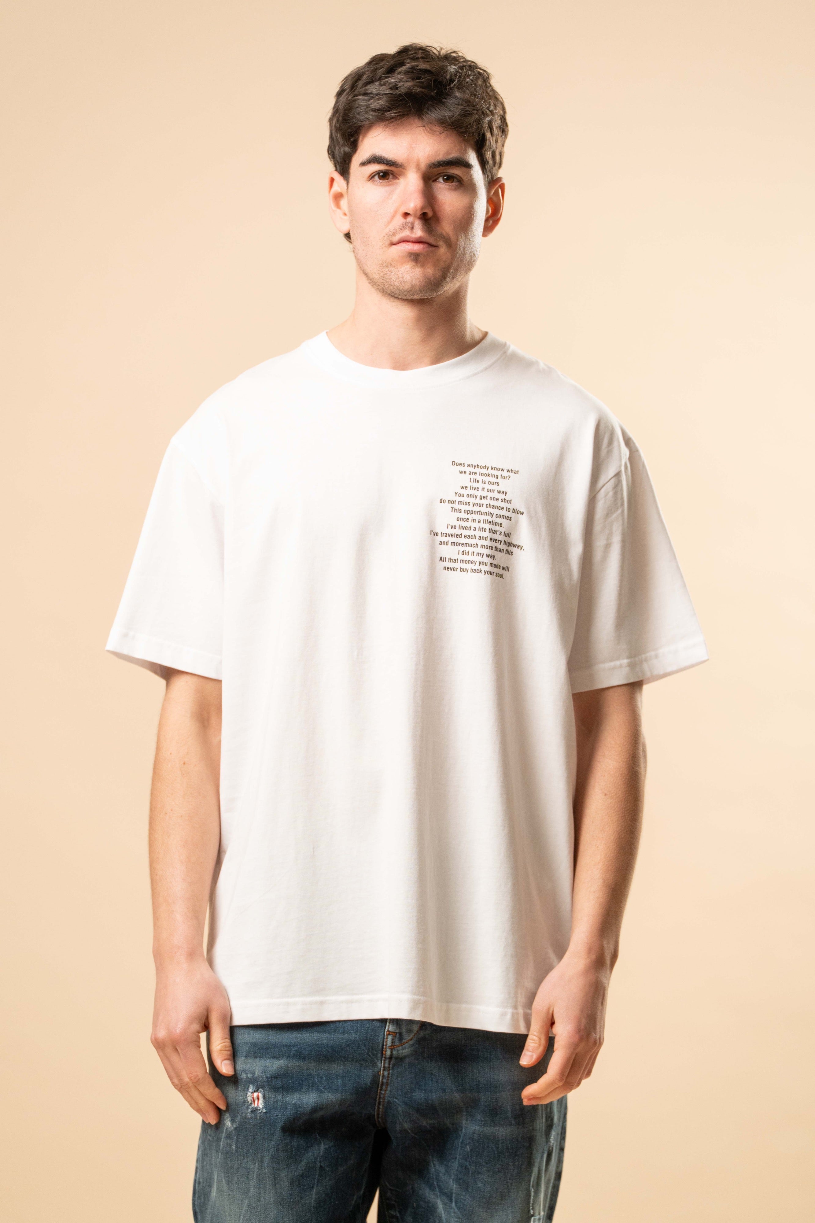 T-Shirt Over Fit 100% Cotone TEE OVER – Bianco