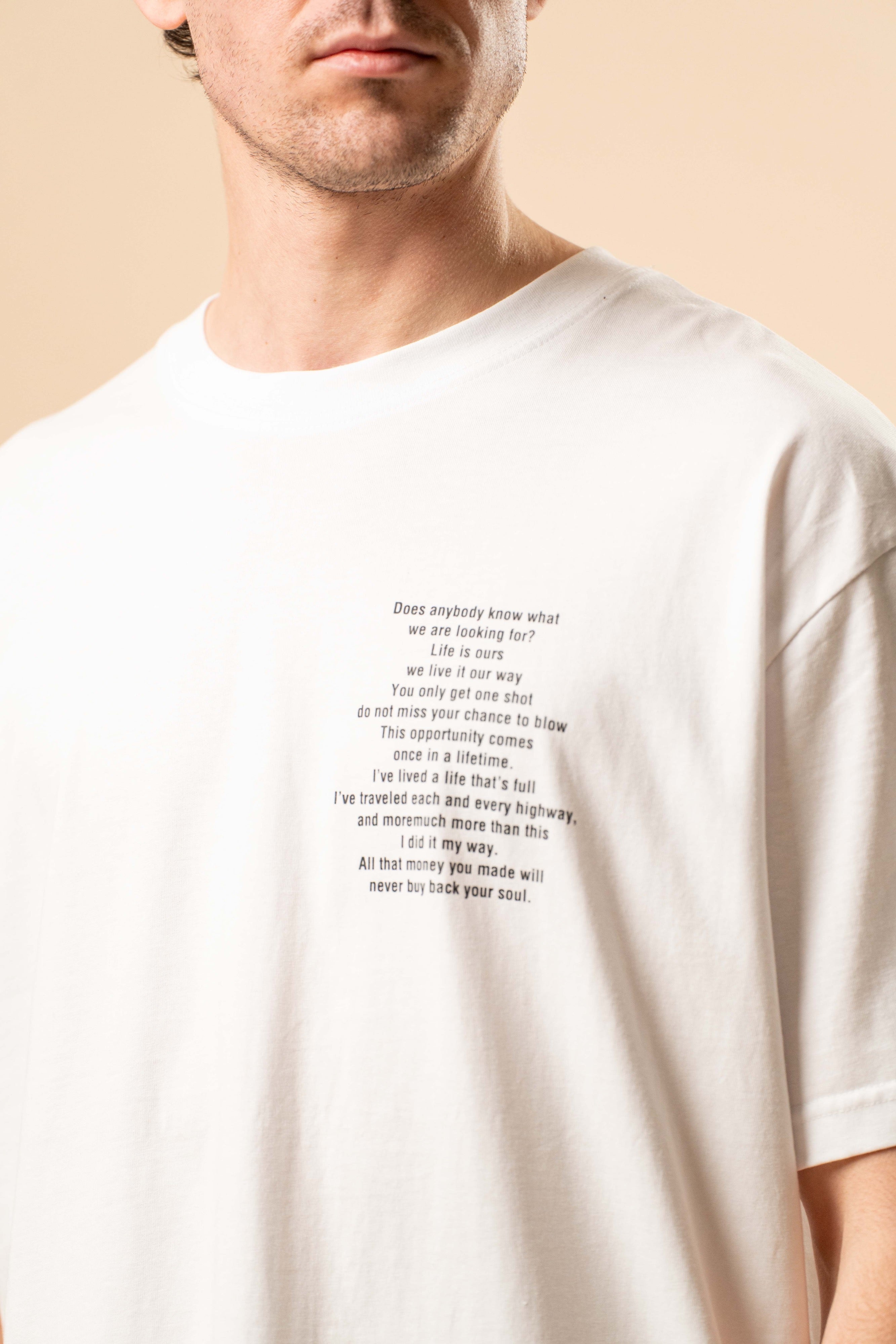 T-Shirt Over Fit 100% Cotone TEE OVER – Bianco