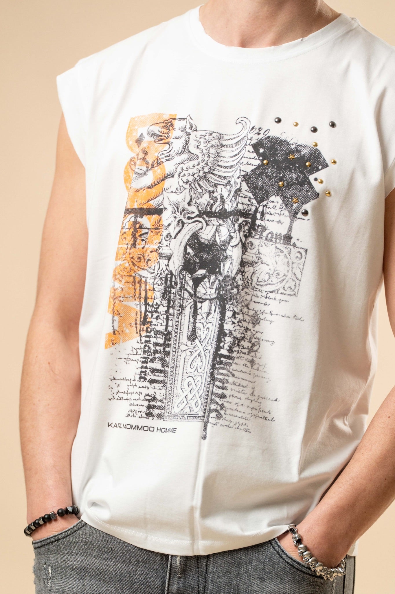 Tank Top uomo stampa grafica