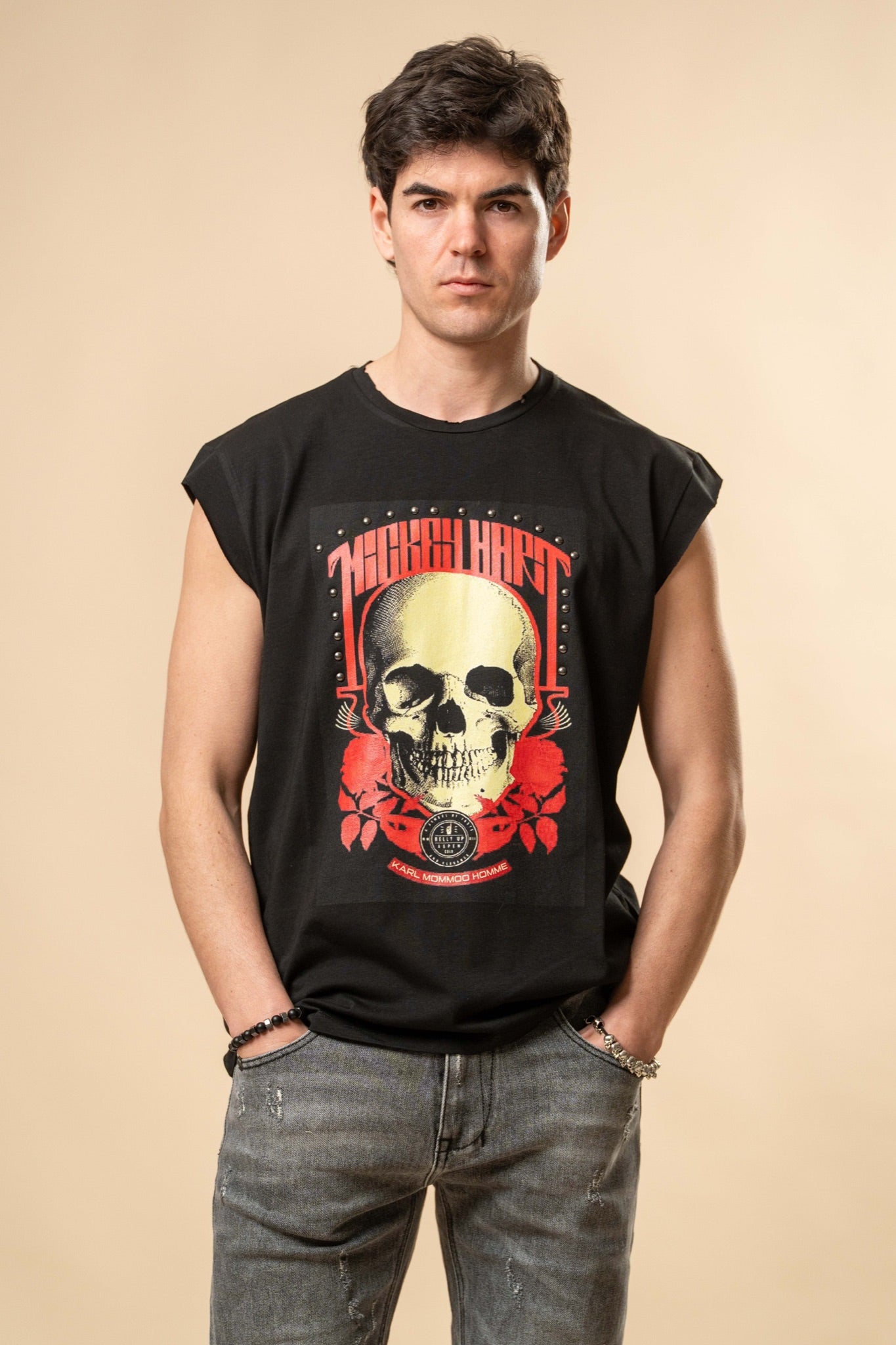 Tank Top uomo stampa skull