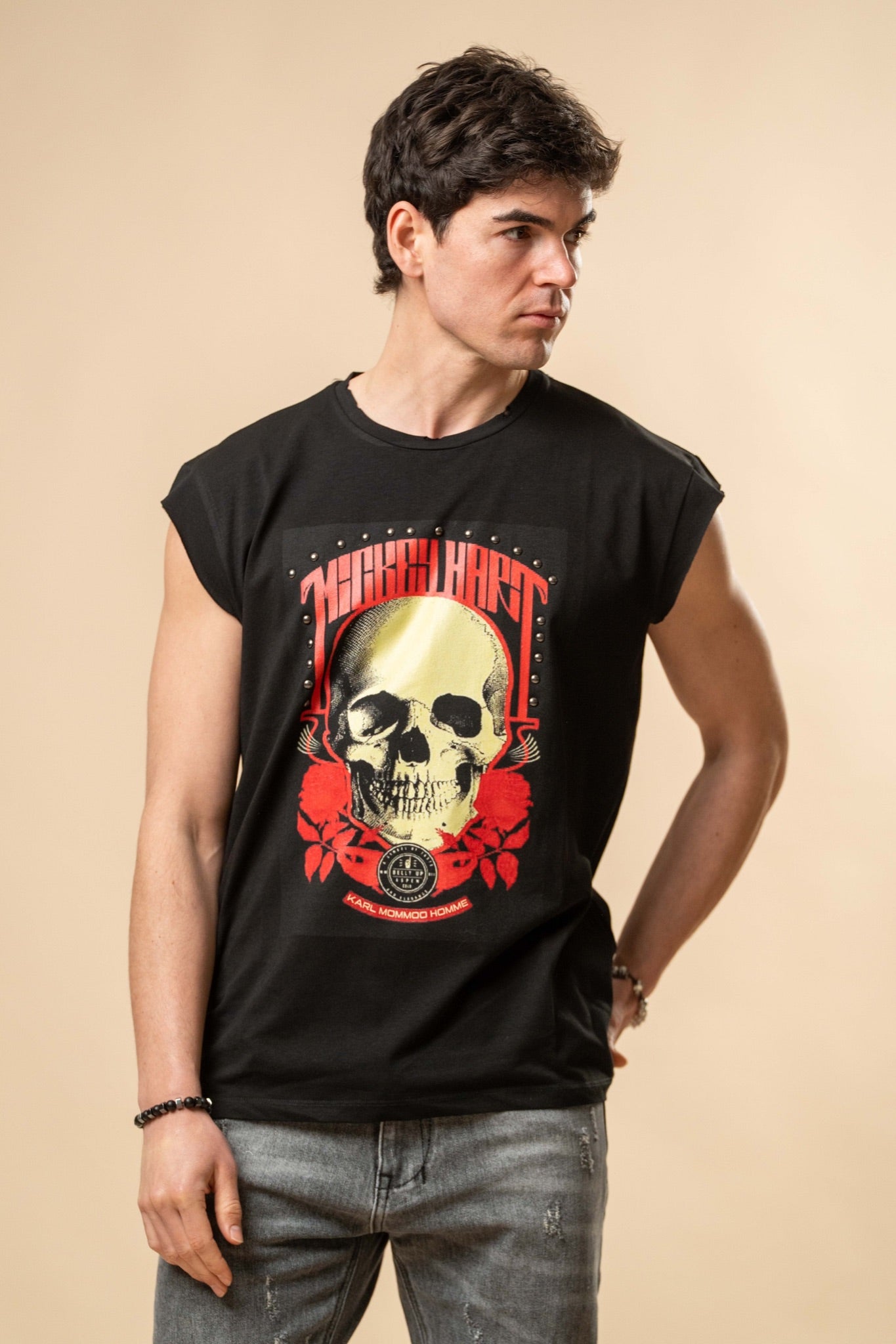 Tank Top uomo stampa skull