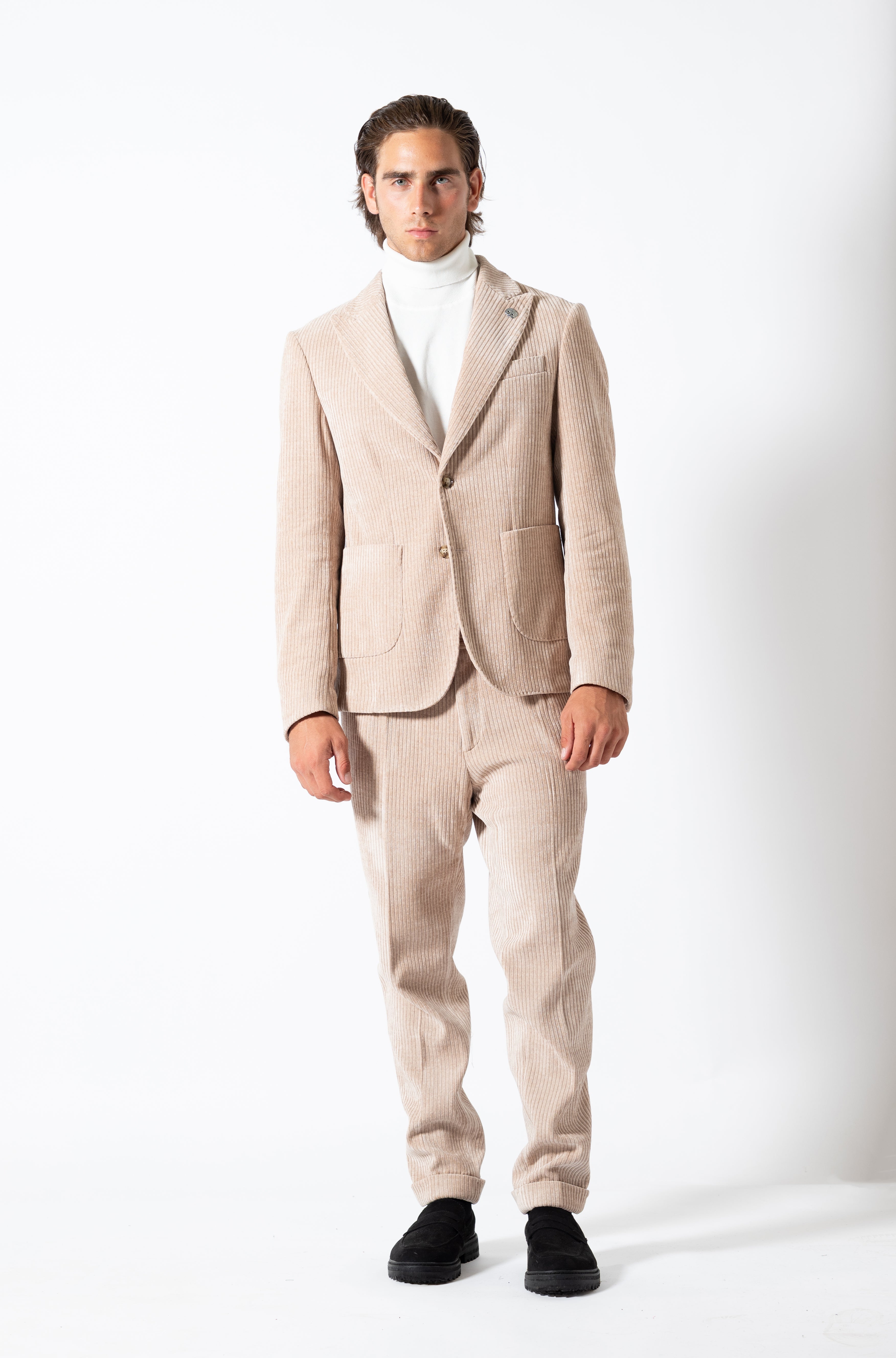 Abito in velluto BEIGE – Karl Mommoo