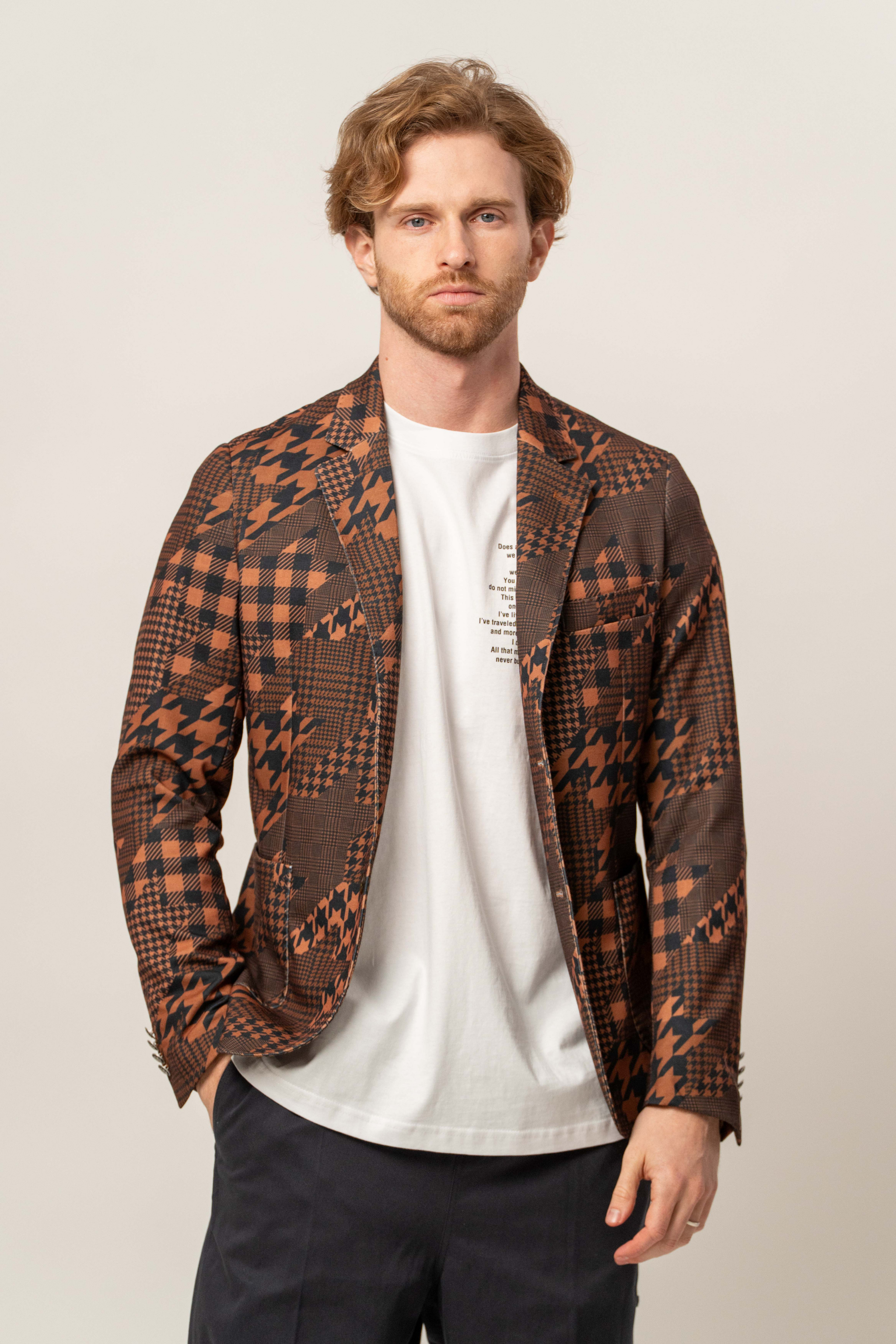 Giacca punto Milano fantasia – Karl Mommoo