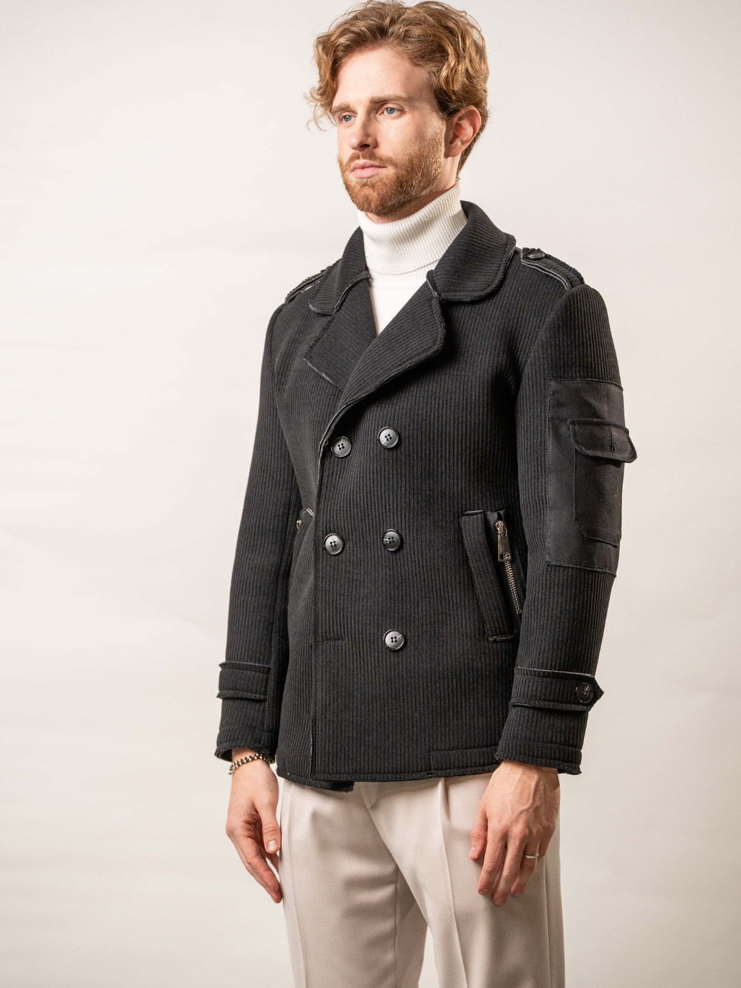 Cappotto in ciniglia taglio vivo – Karl Mommoo
